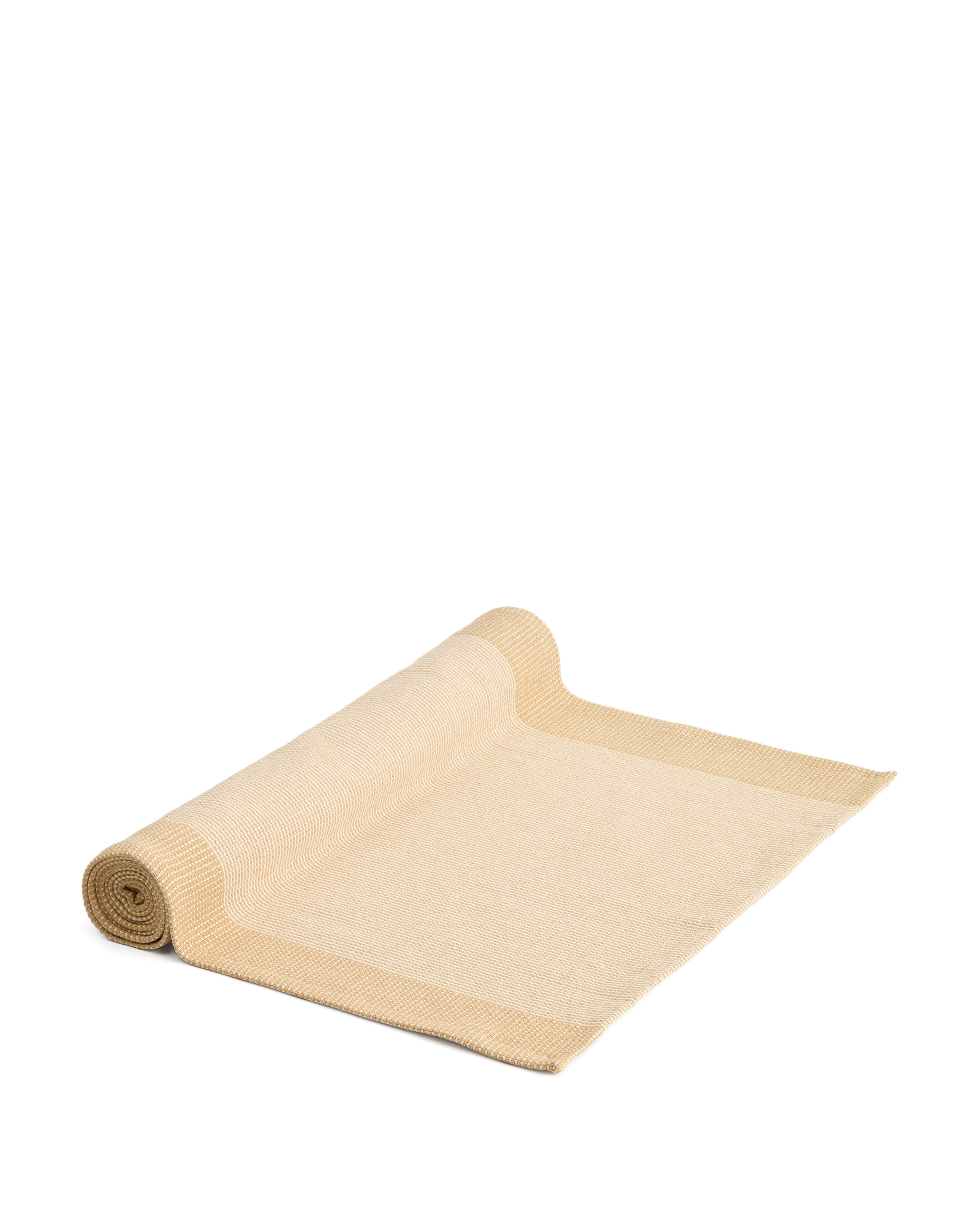 Briven beige 100% cotton table runner 50 x 150cm - Product Image