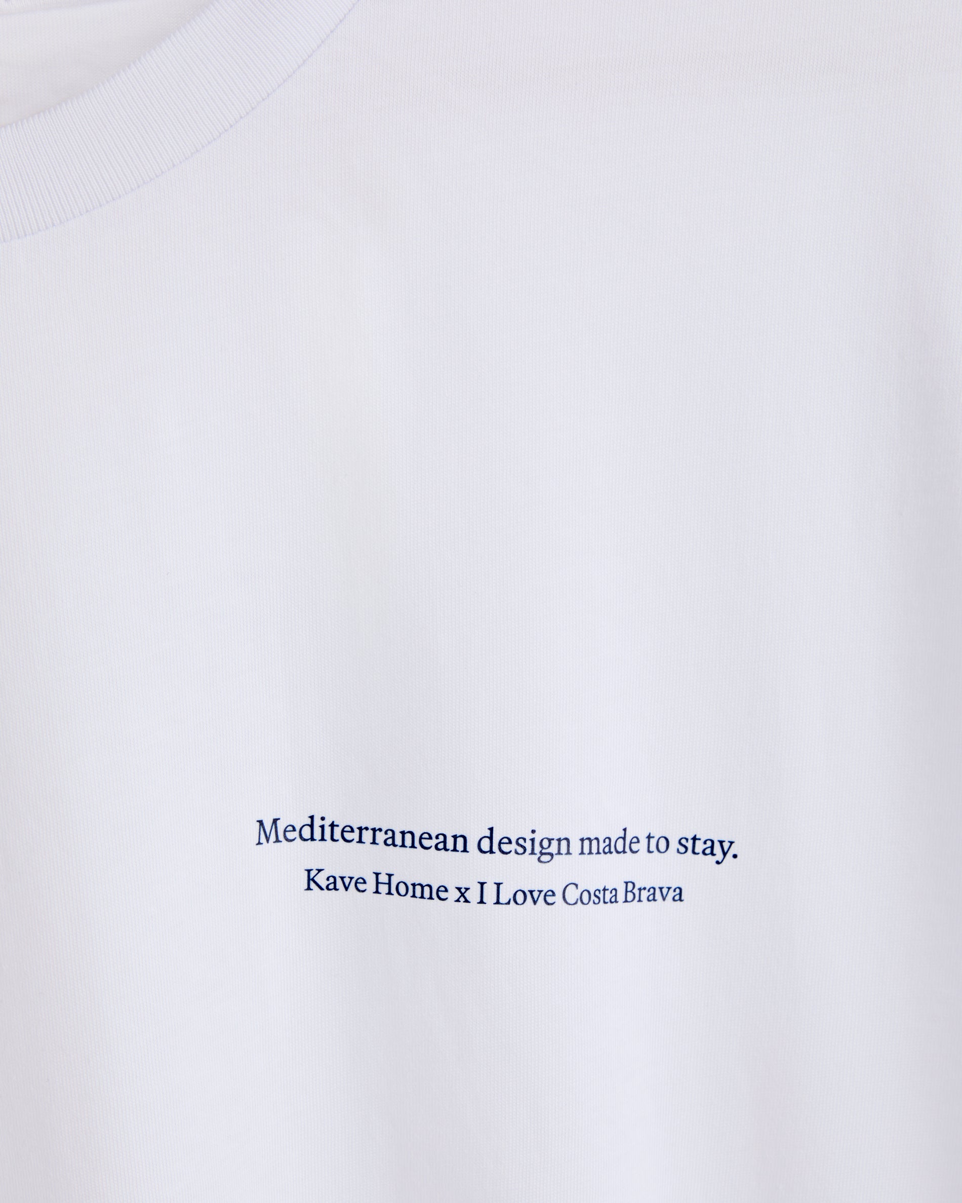 Unisex T-shirt I Love Costa Brava x Kave Home, 100% cotton, colour white, size S - Detail
