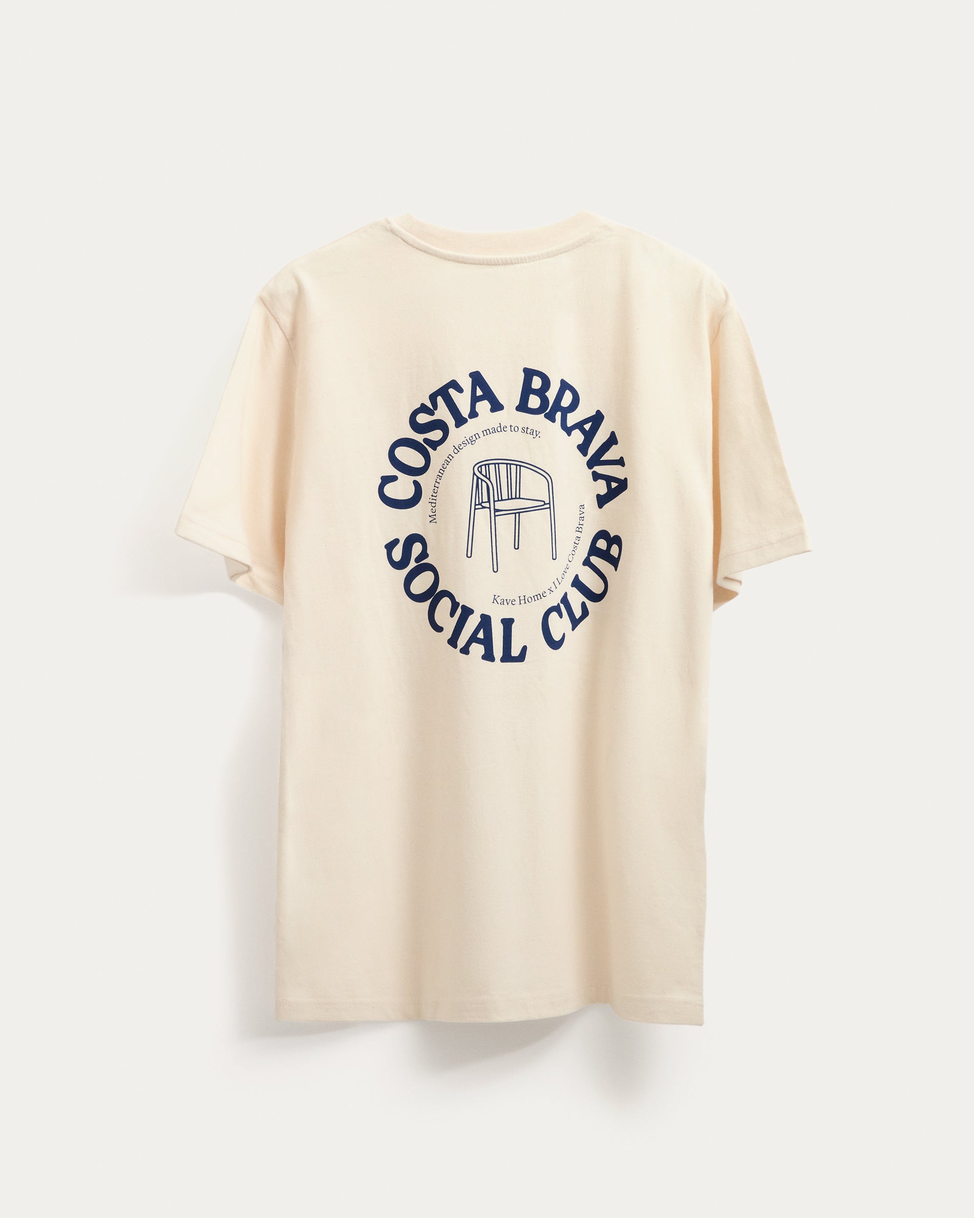 Unisex T-shirt I Love Costa Brava x Kave Home, 100% cotton, colour ecru, size S - Product View