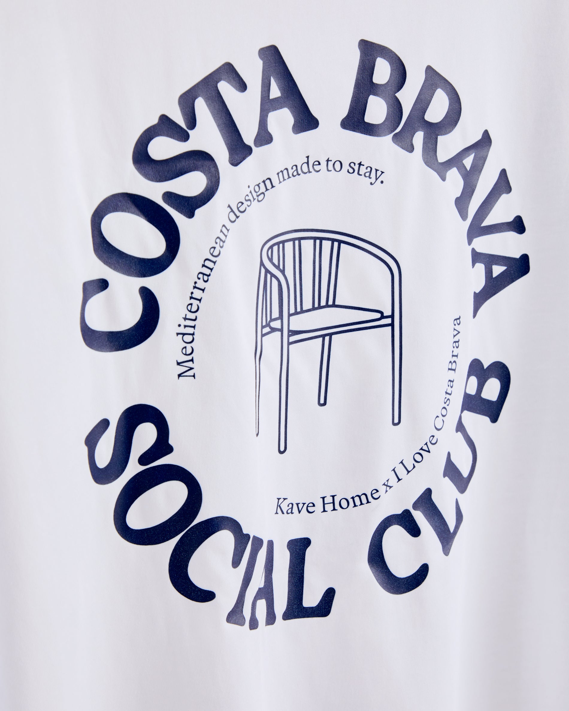 Unisex T-shirt I Love Costa Brava x Kave Home, 100% cotton, colour white, size M - Detail