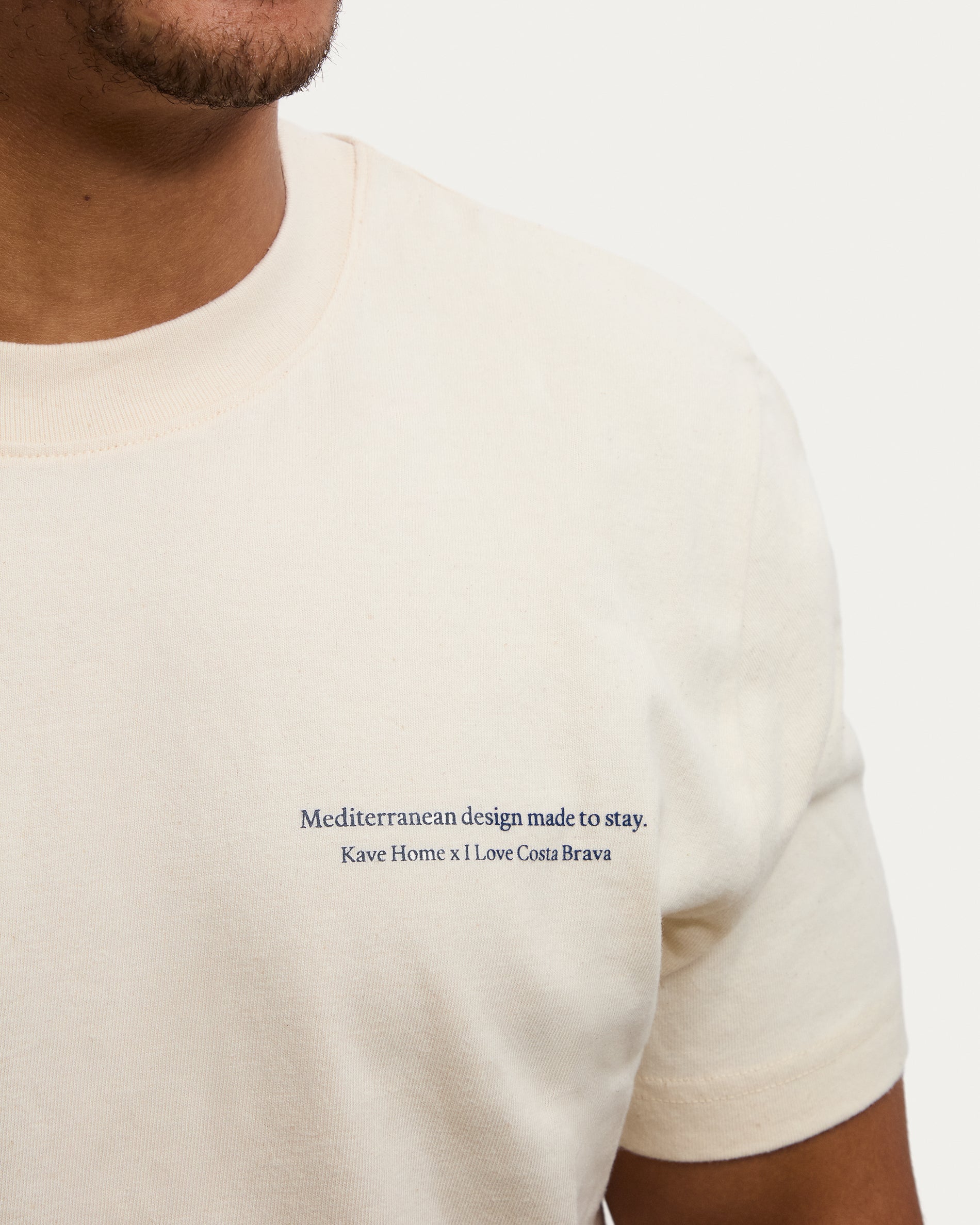 Unisex T-shirt I Love Costa Brava x Kave Home, 100% cotton, colour ecru, size L - Detail