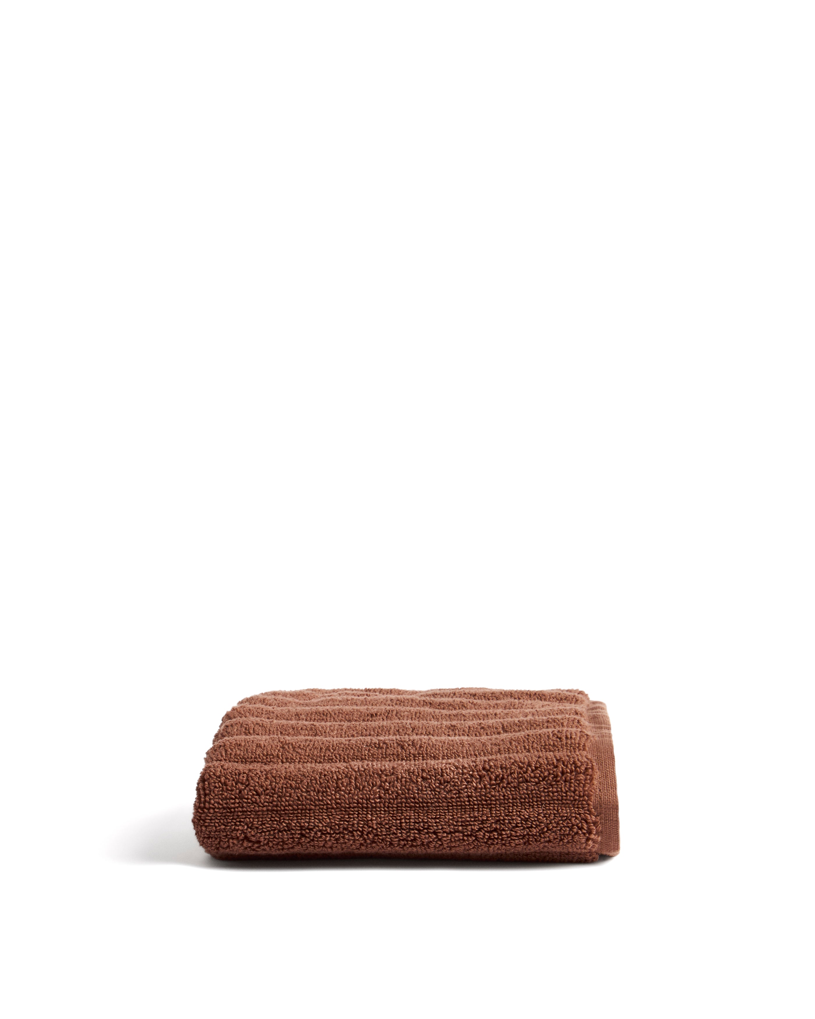 Navira 100% cotton dark brown face towel 30 x 50cm - Product Image