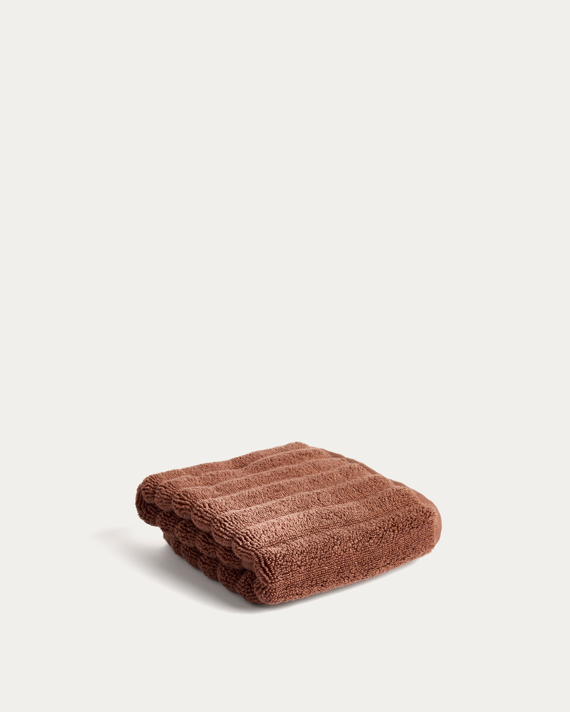 Navira 100% cotton dark brown face towel 30 x 50cm - Product View
