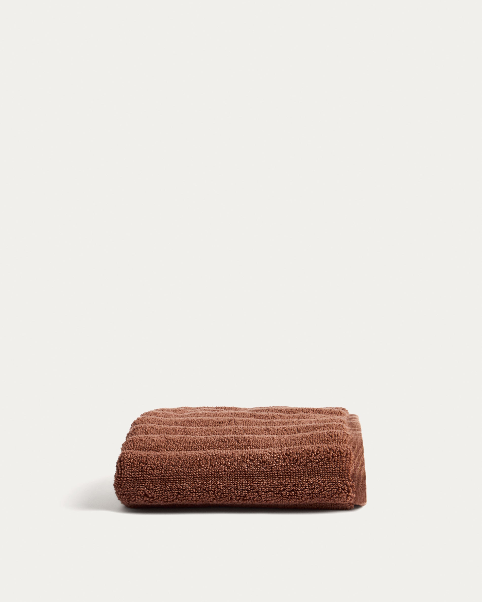 Navira 100% cotton dark brown face towel 30 x 50cm - Product View