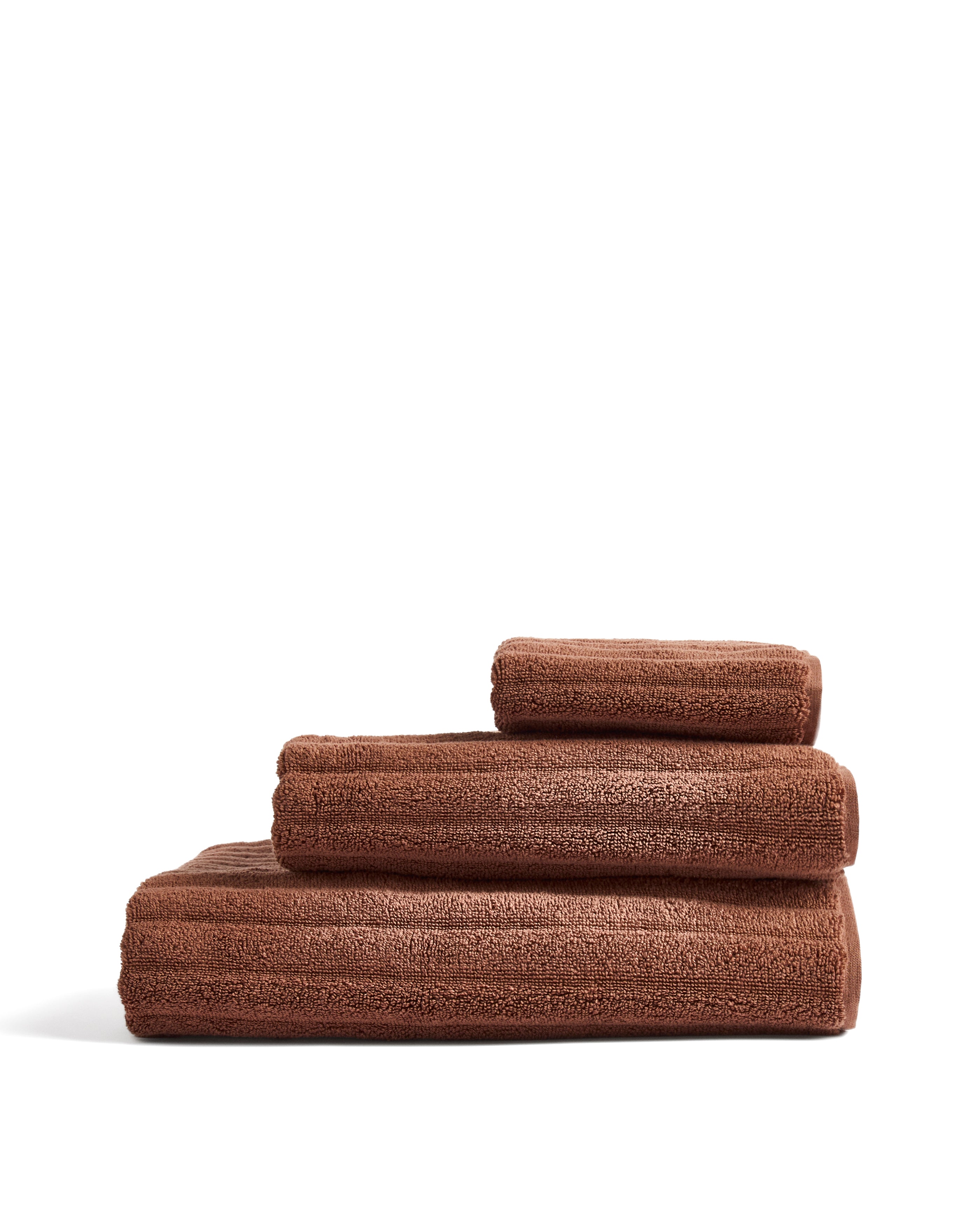 Navira 100% cotton dark brown hand towel 50 x 90cm - Product Image