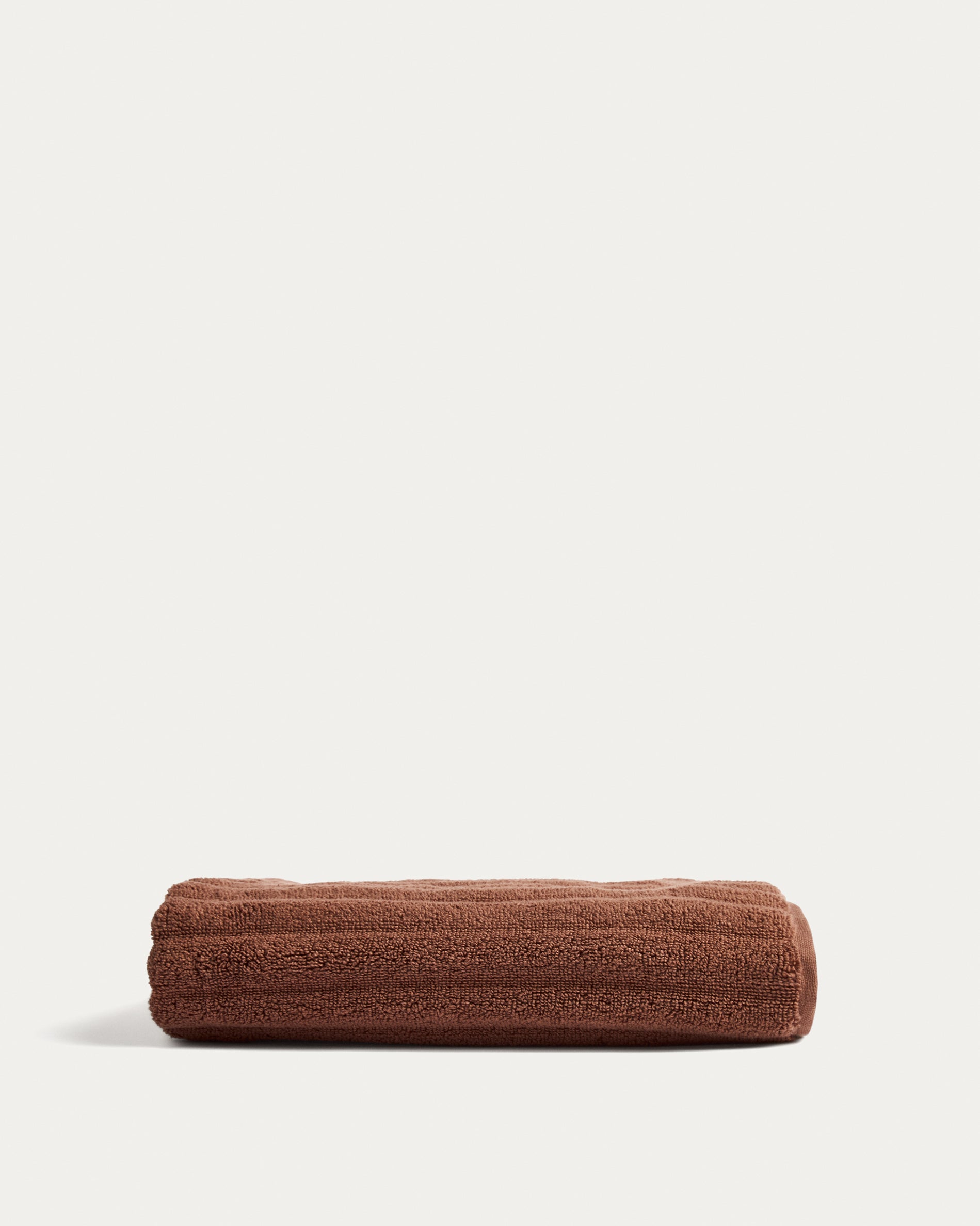 Navira 100% cotton dark brown hand towel 50 x 90cm - Product View