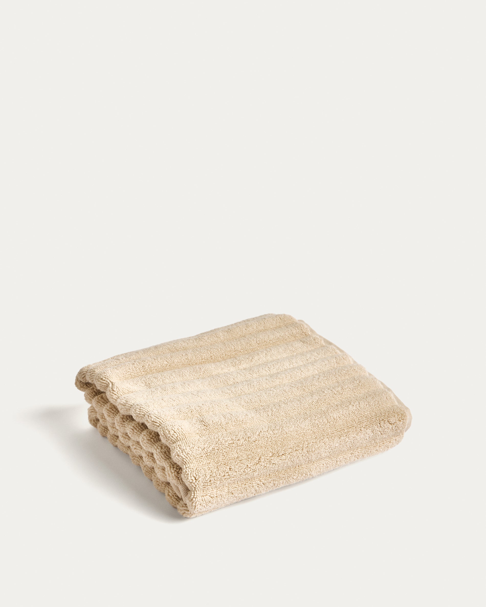 Navira 100% cotton beige hand towel 50 x 90cm - Product View