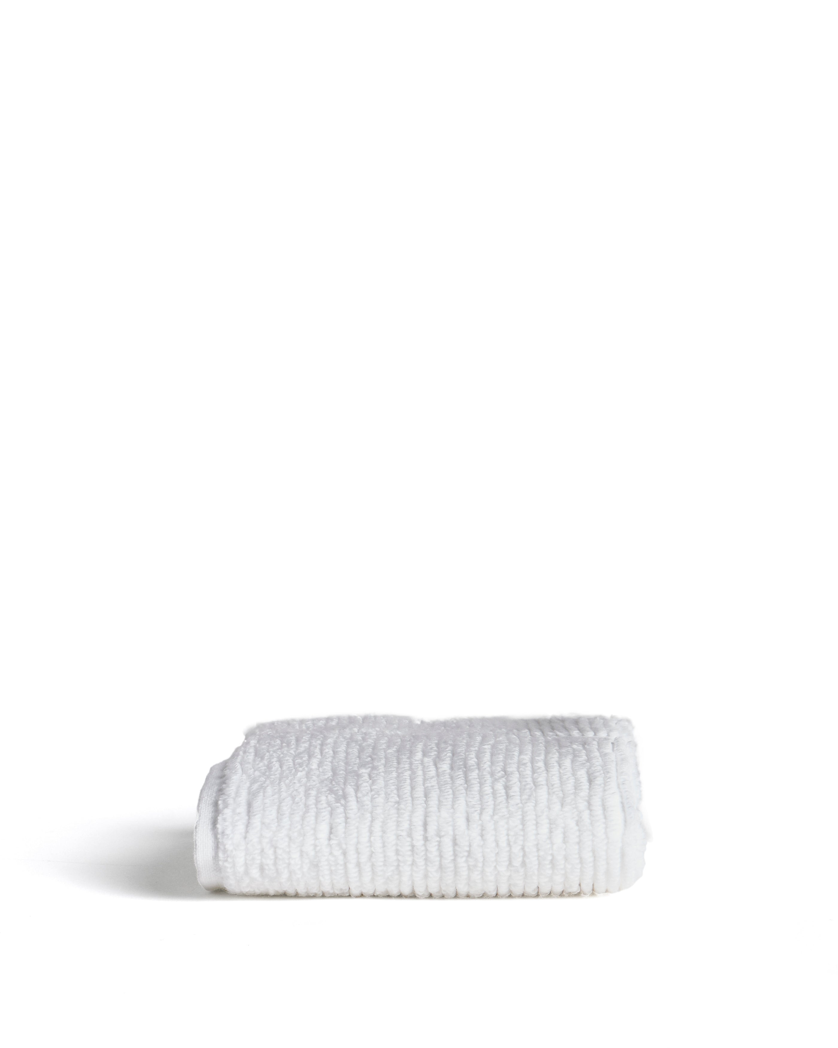 Olvira 100% cotton white jacquard hand towel 30 x 50cm - Product Image