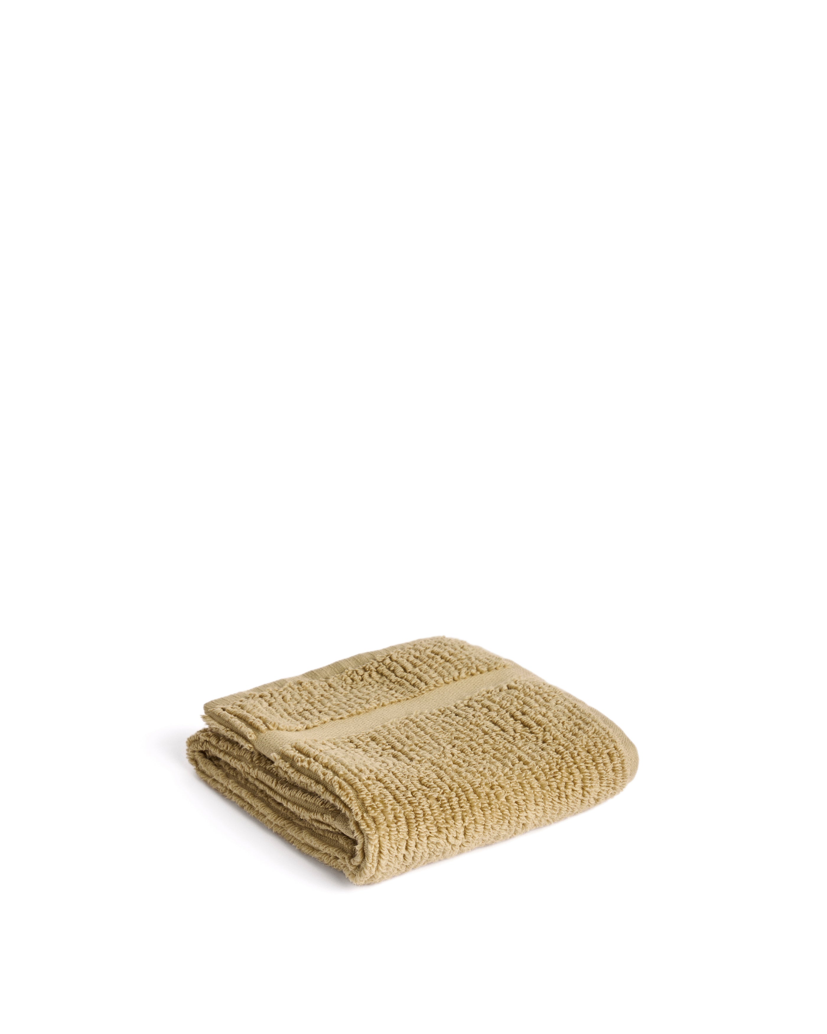 Olvira 100% cotton dark green jacquard face towel 30 x 50cm - Product Image