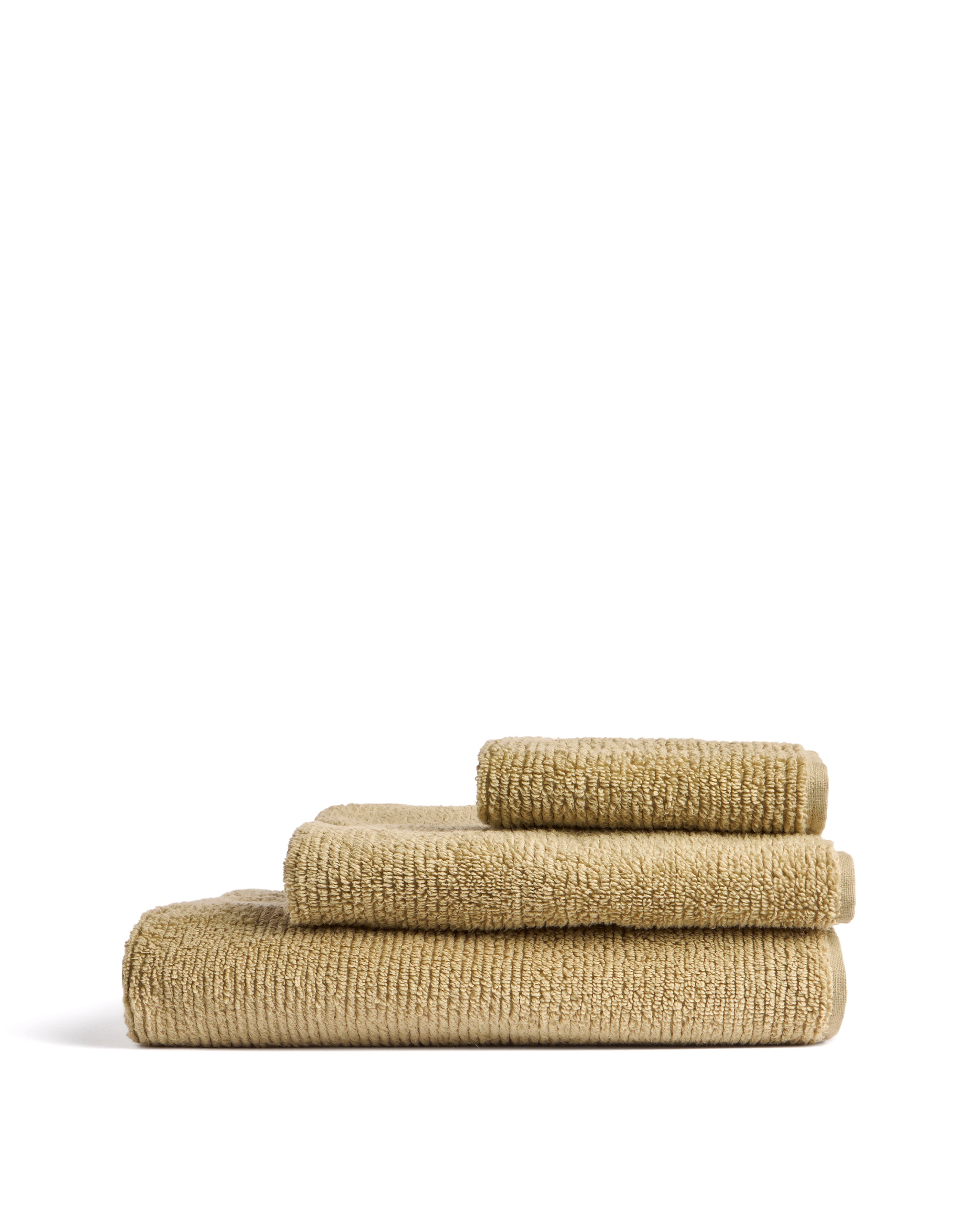 Olvira 100% cotton dark green jacquard face towel 30 x 50cm - Product Image
