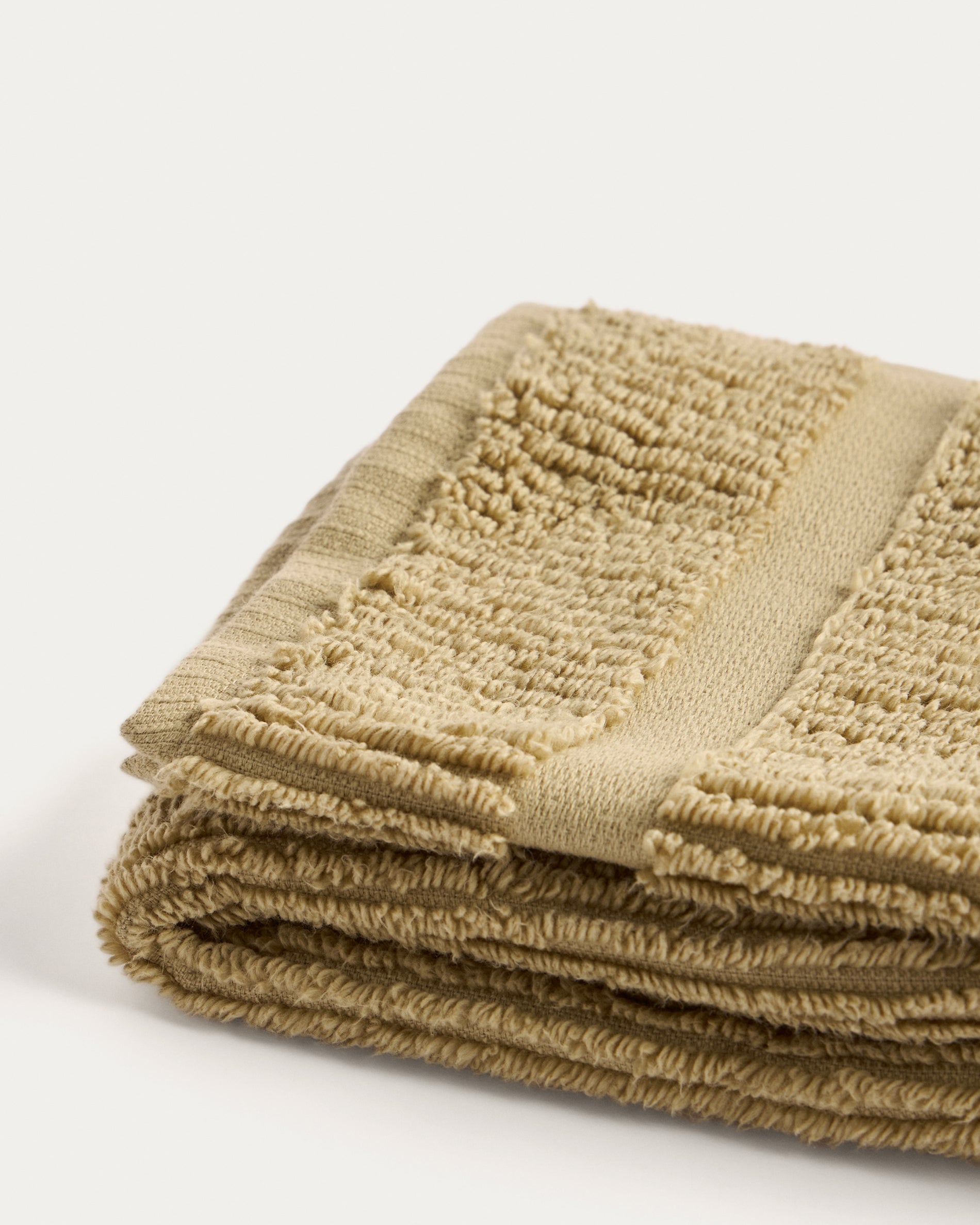 Olvira 100% cotton dark green jacquard face towel 30 x 50cm - Detail