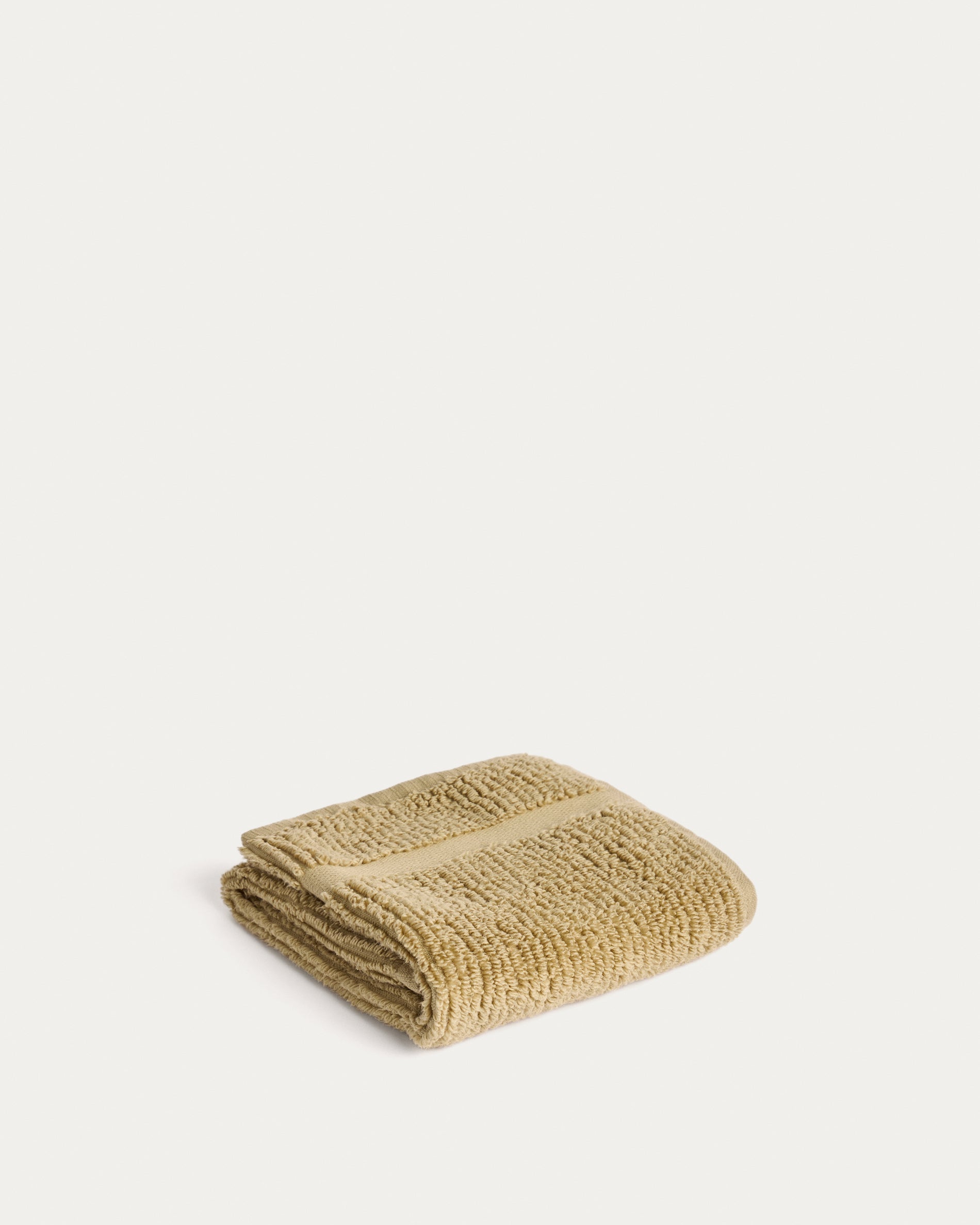 Olvira 100% cotton dark green jacquard face towel 30 x 50cm - Product View