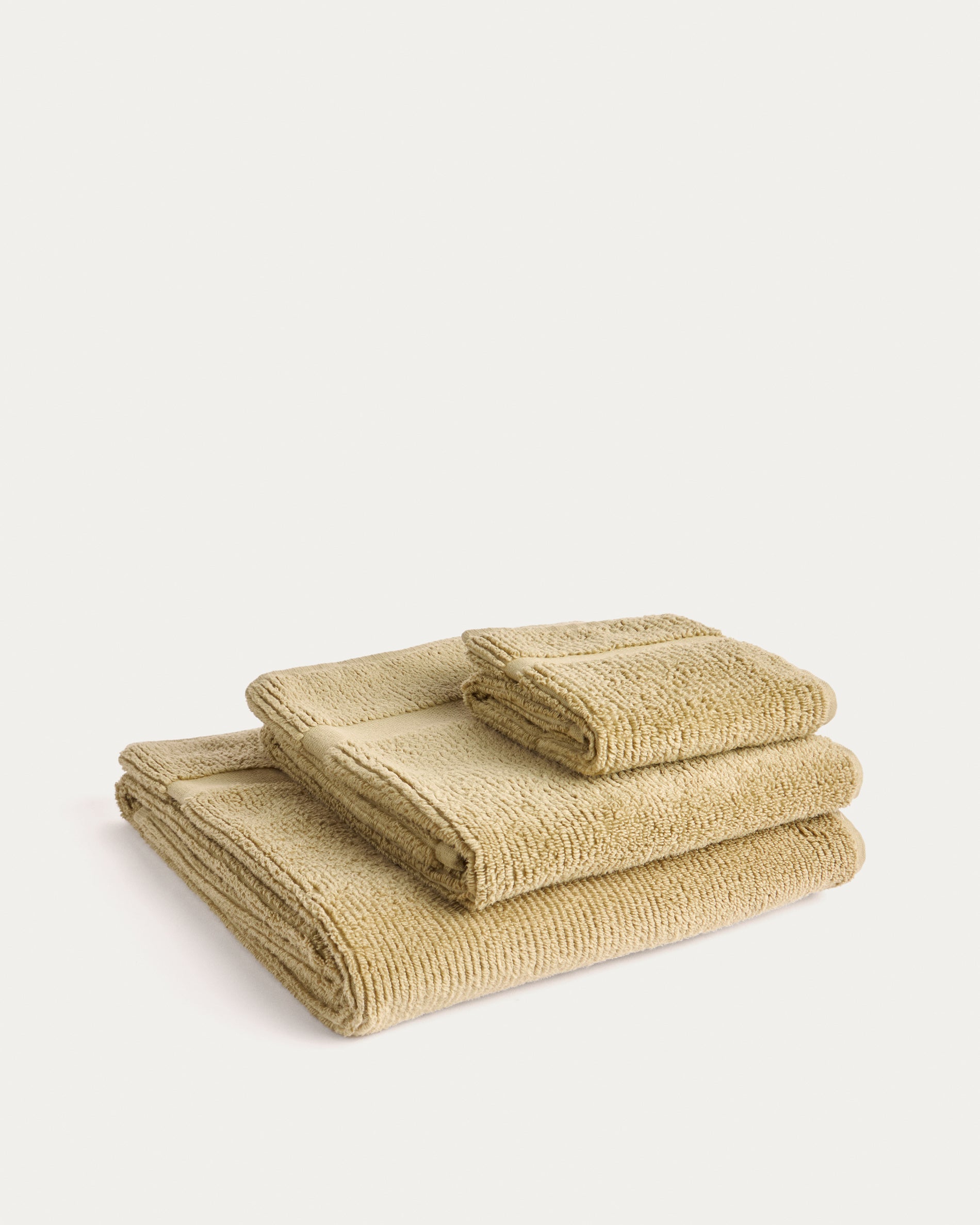 Olvira 100% cotton dark green jacquard face towel 30 x 50cm - Product View