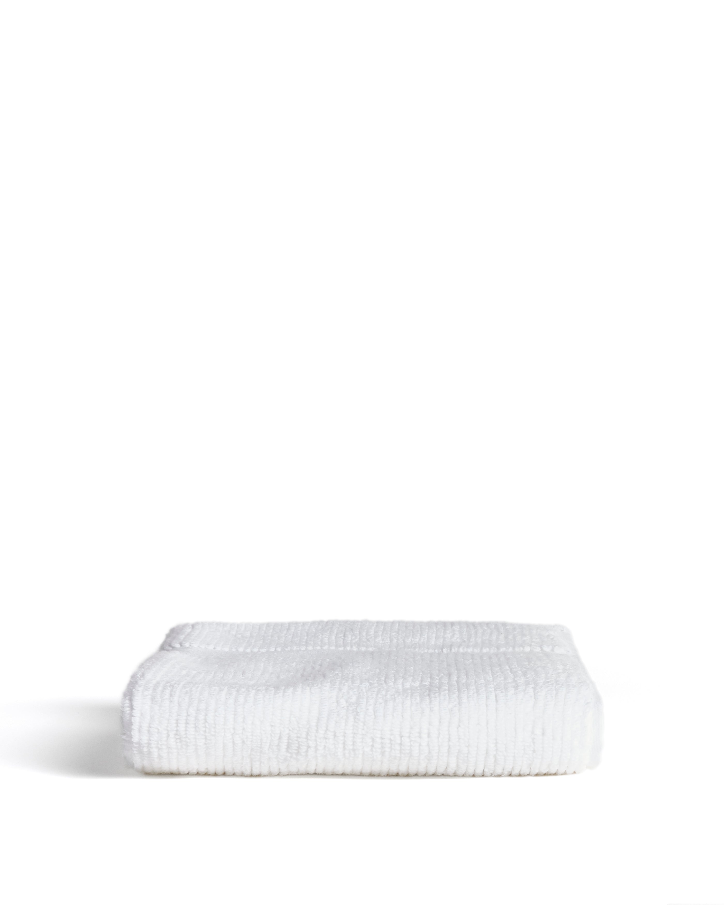 Olvira 100% cotton white jacquard hand towel 50 x 90cm - Product Image