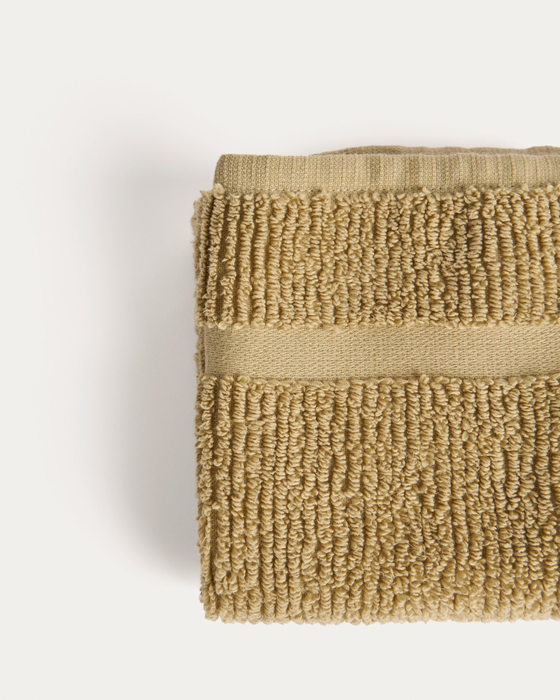 Olvira 100% cotton dark green jacquard hand towel 50 x 90cm - Detail