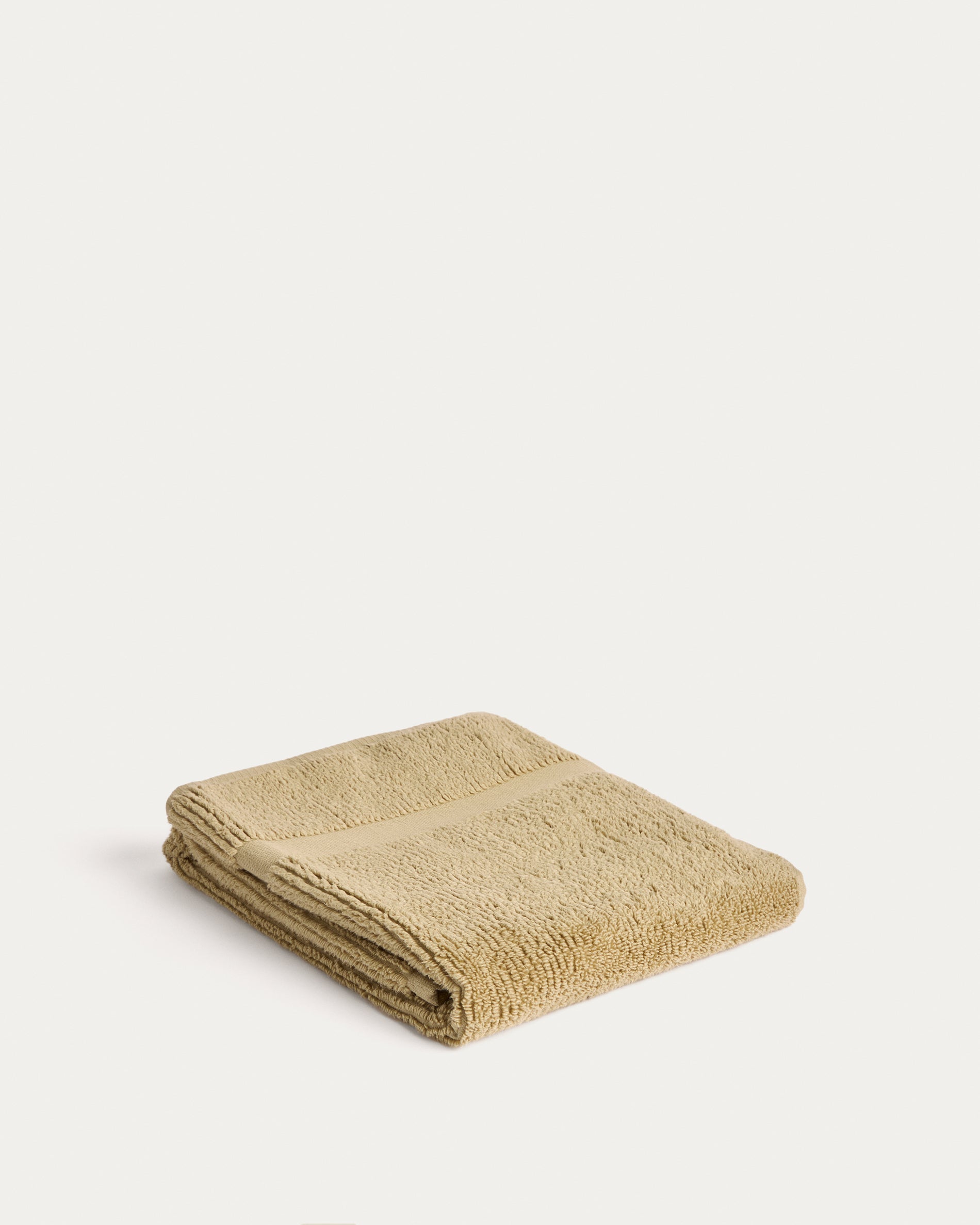 Olvira 100% cotton dark green jacquard hand towel 50 x 90cm - Product View