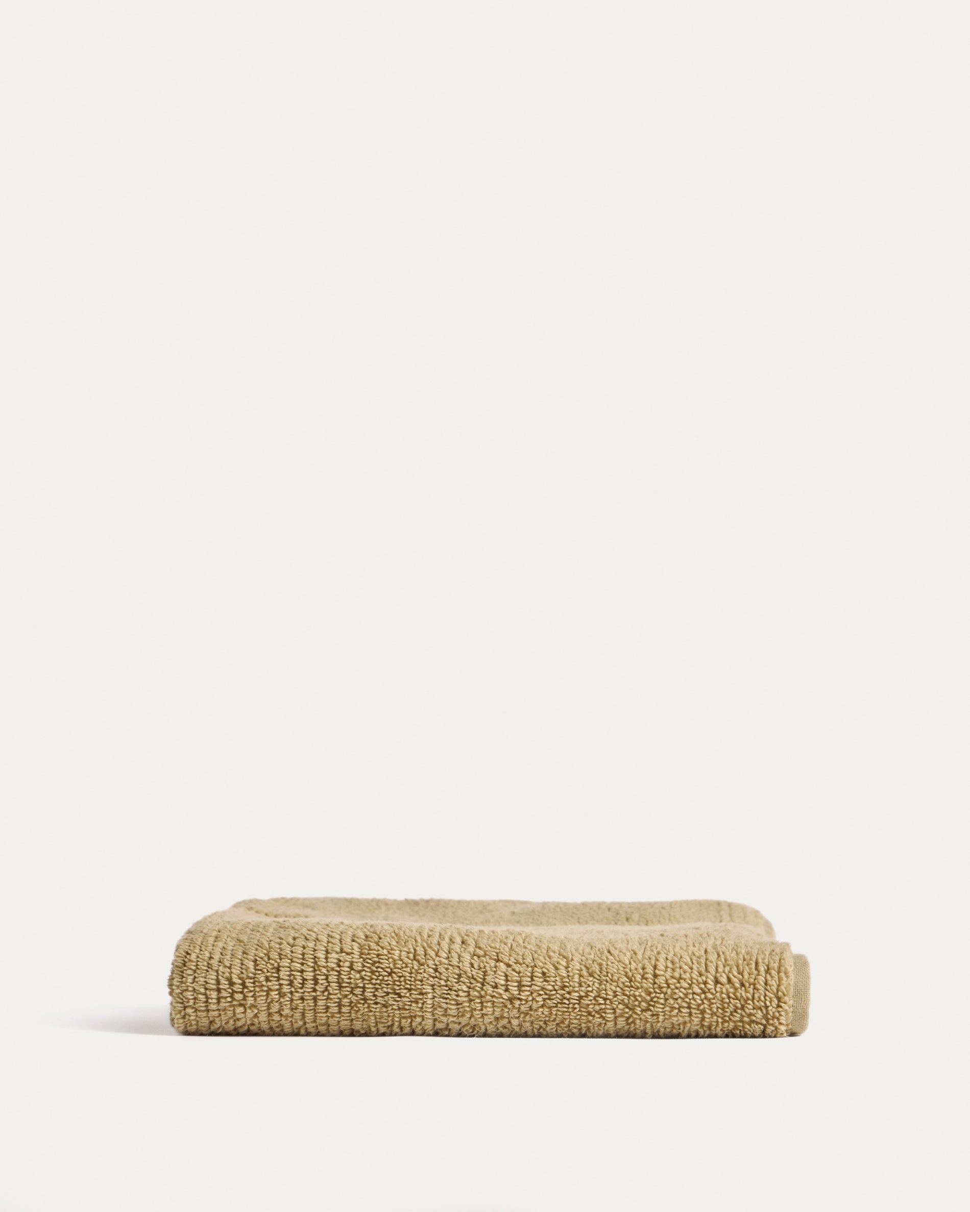 Olvira 100% cotton dark green jacquard hand towel 50 x 90cm - Product View
