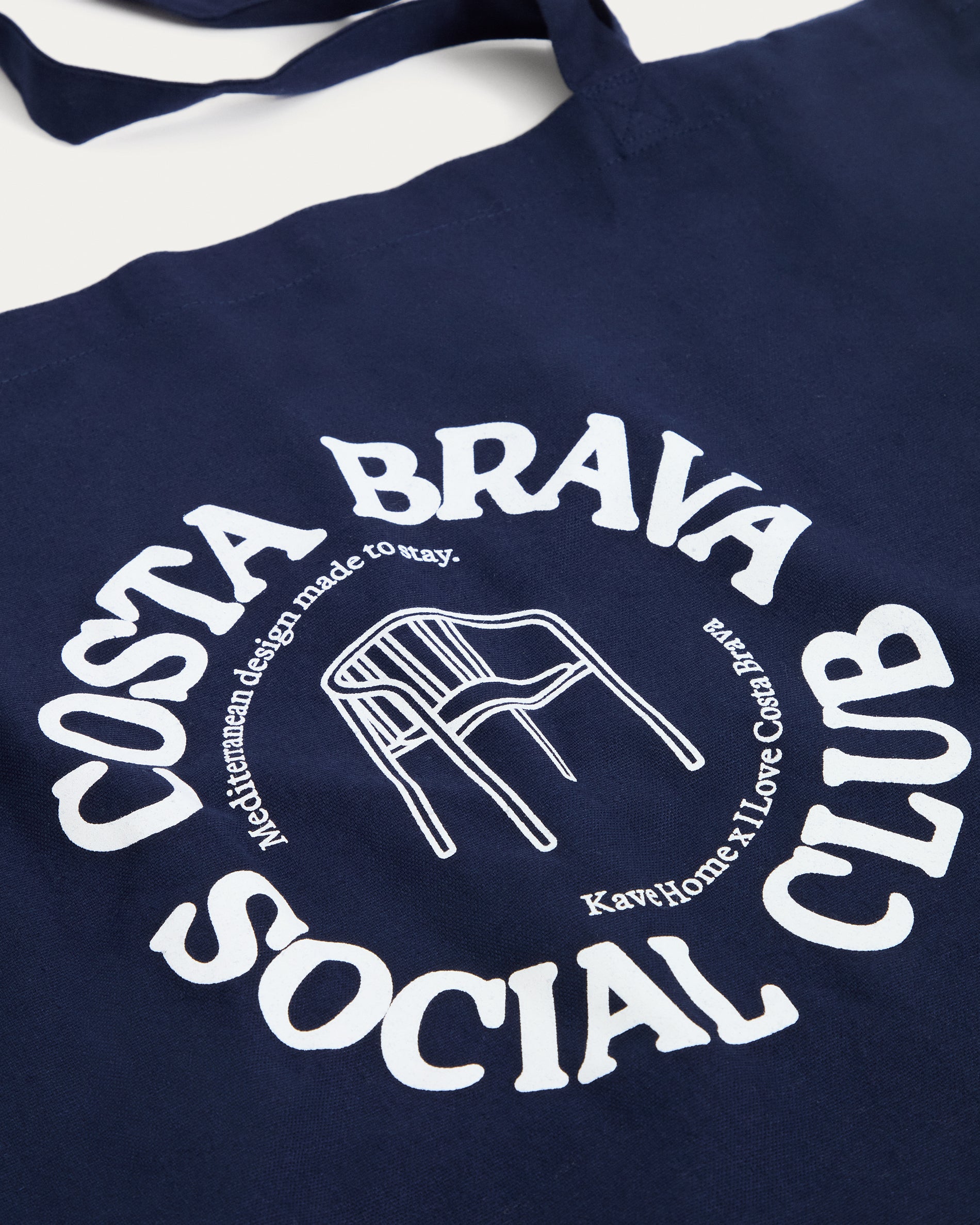 I Love Costa Brava x Kave Home tote bag – 100% cotton in blue - Detail