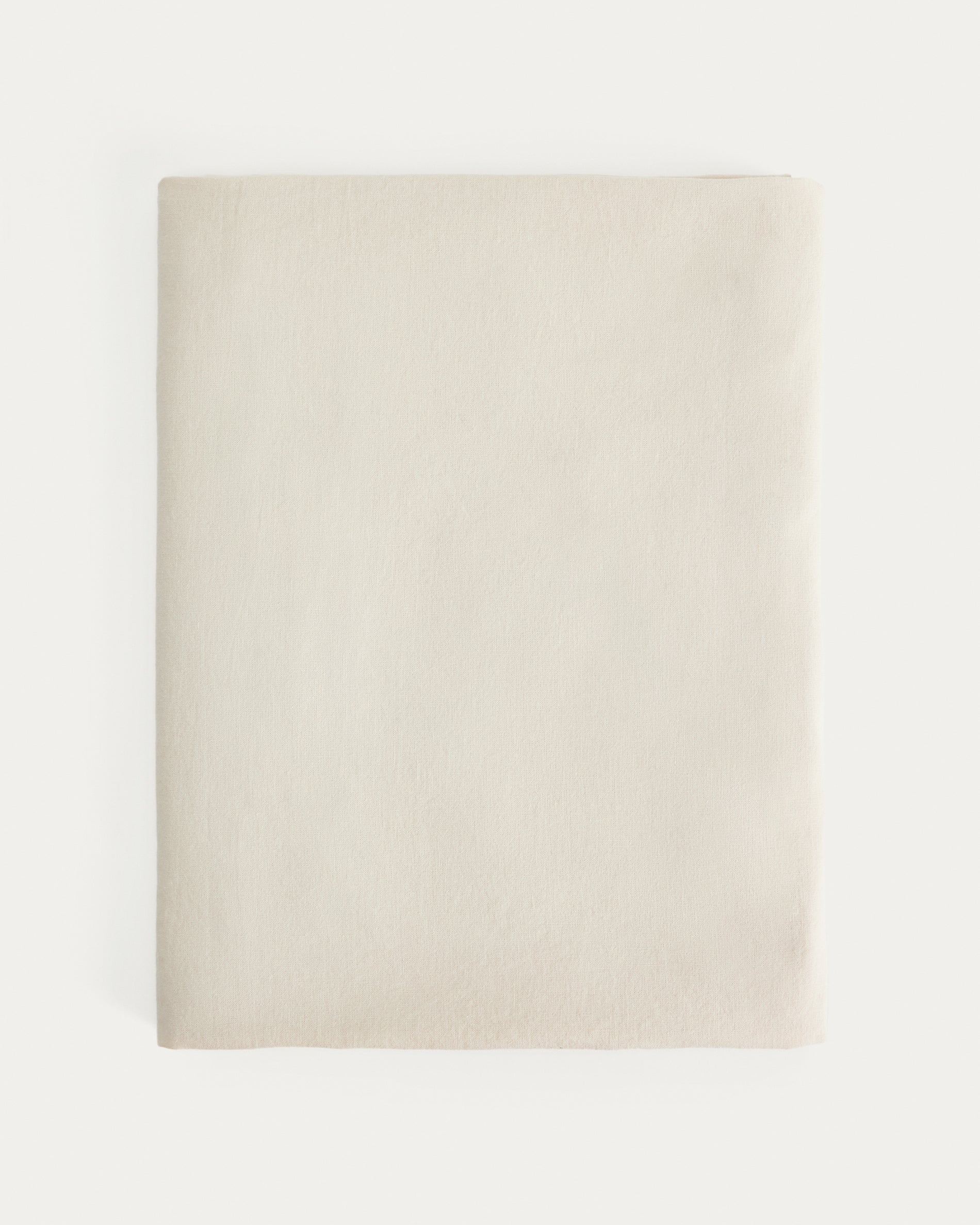 Aldine stone grey cotton and linen tablecloth 170 x 250cm - Product View