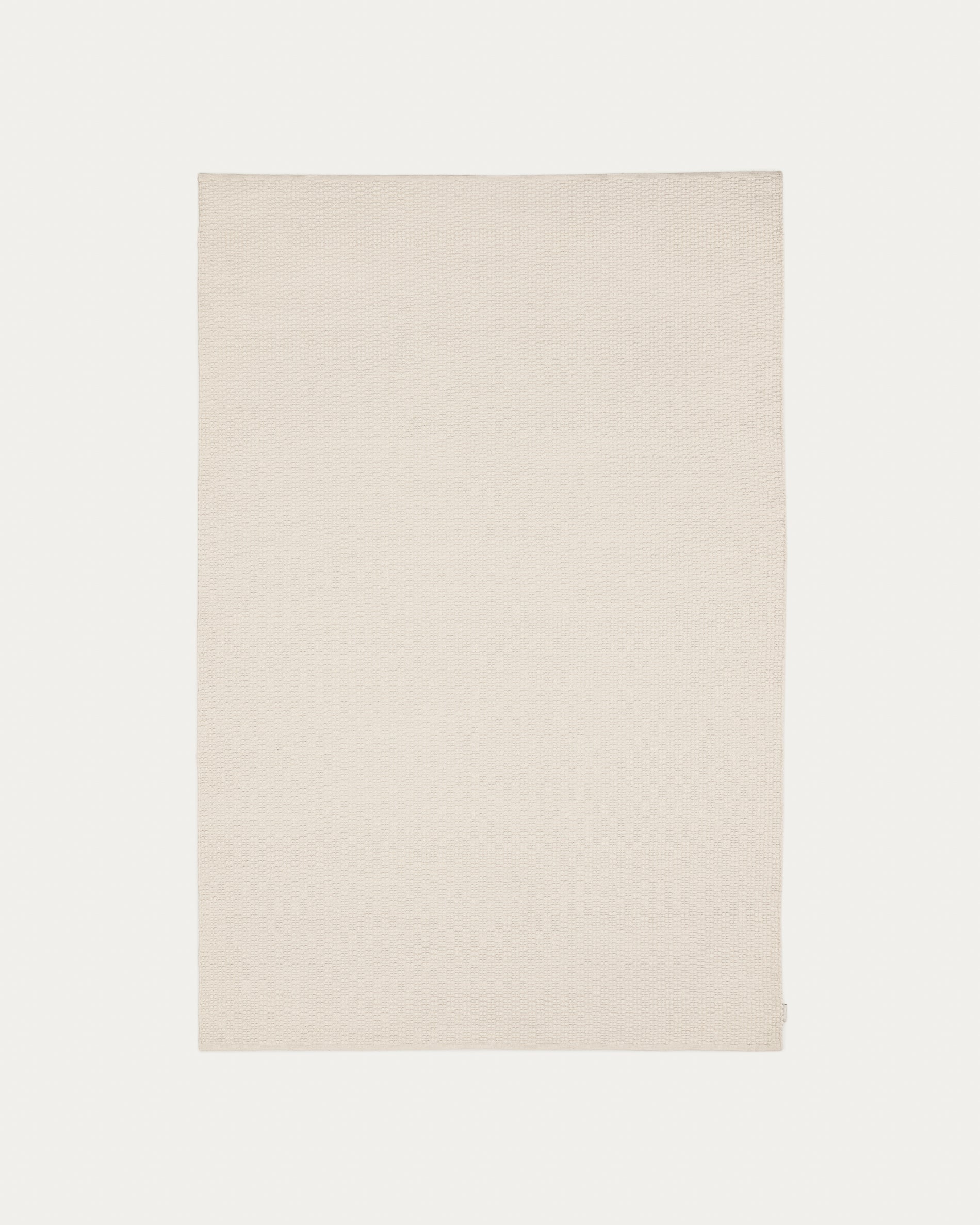 Mascarell rug, cotton and polyester in white, 200 x 300 cm - Product View