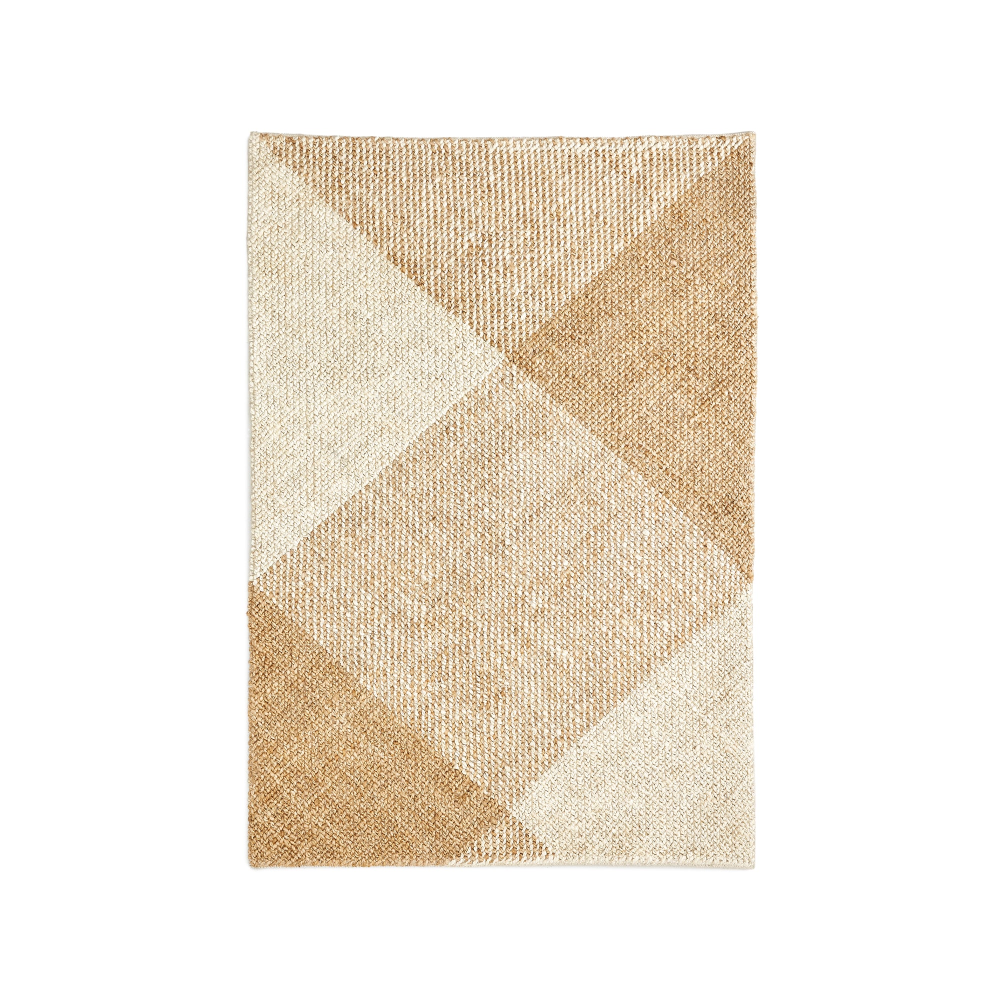 Maelan jute & cotton check rug 160 x 230 cm - Product Image