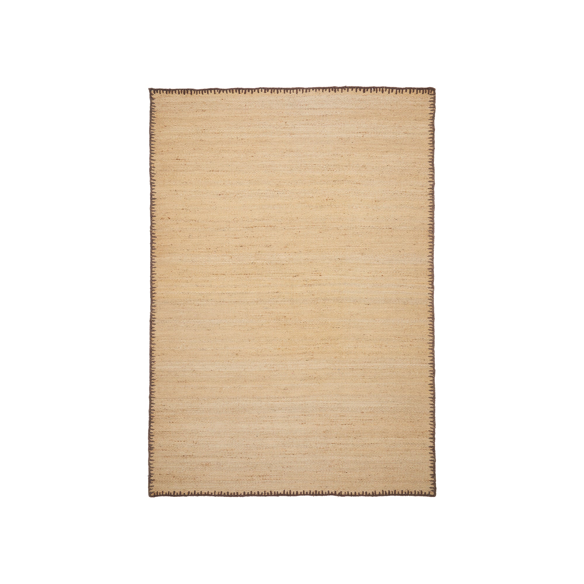 Sorina natural jute carpet with brown border 160 x 230 cm