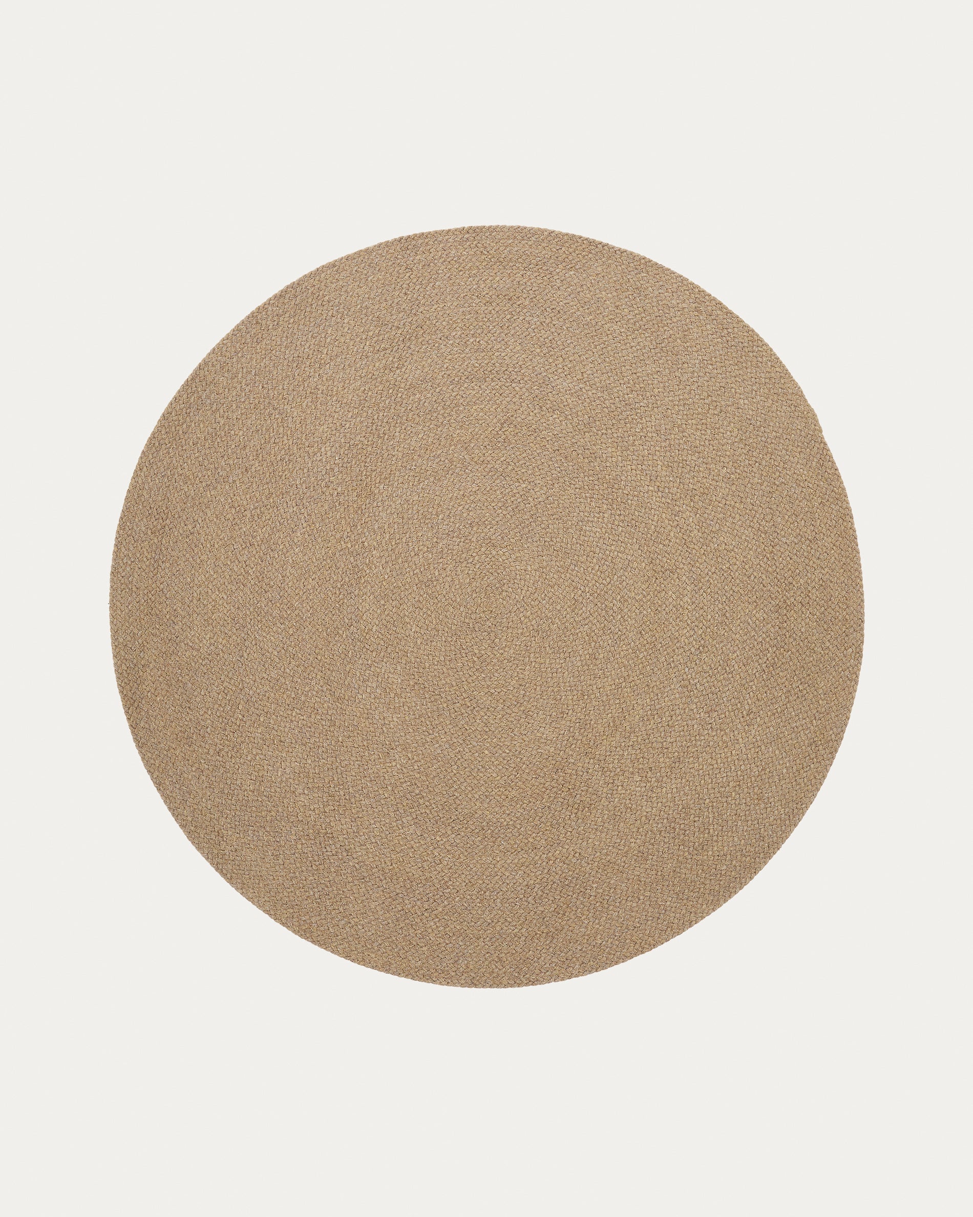 Despas beige round carpet made of synthetic fibers Ø 200 cm