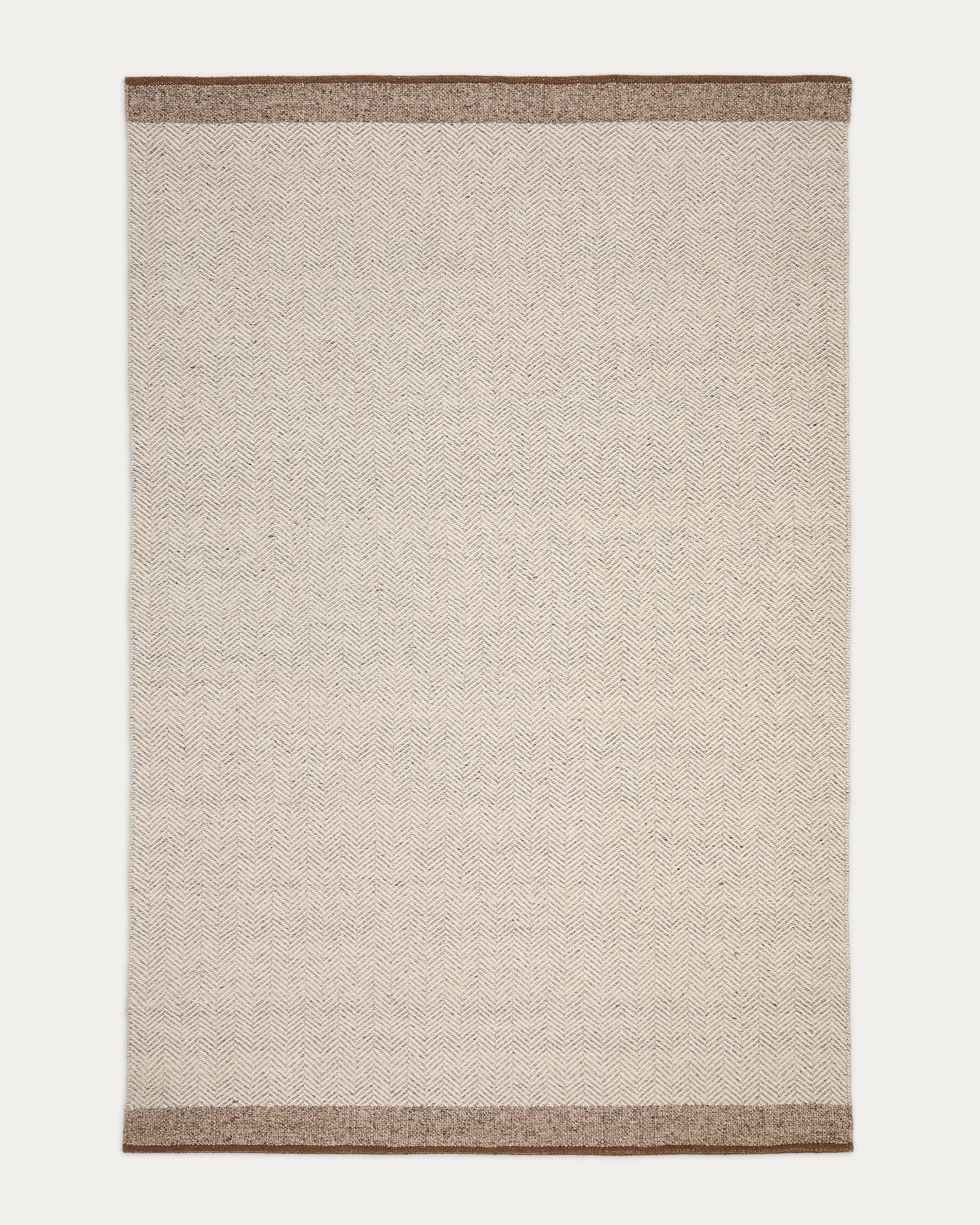 Nifelia beige wool jacquard rug, 200 x 300 cm - Product View