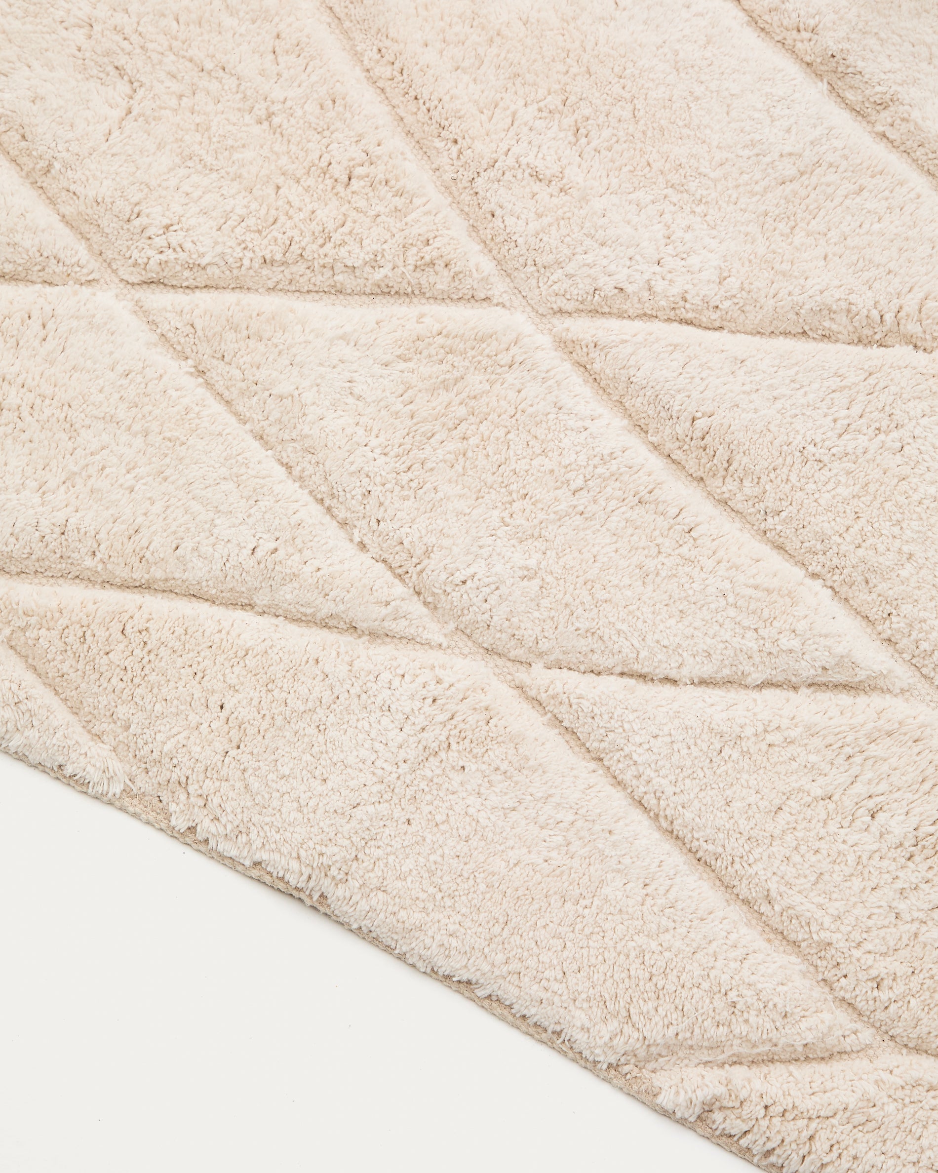 Nyana white, cotton bathmat, 50 x 70 cm - Detail
