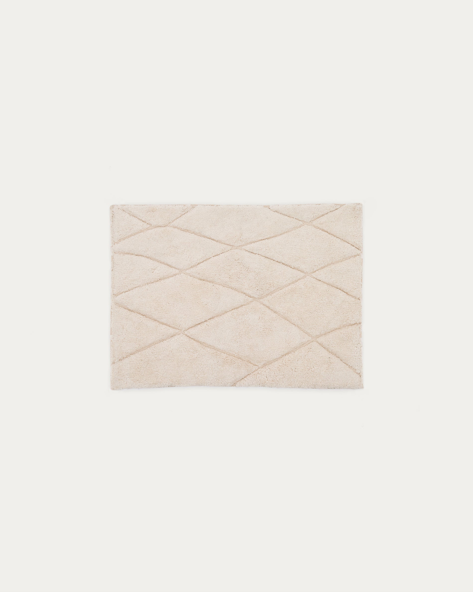 Nyana white, cotton bathmat, 50 x 70 cm - Product View