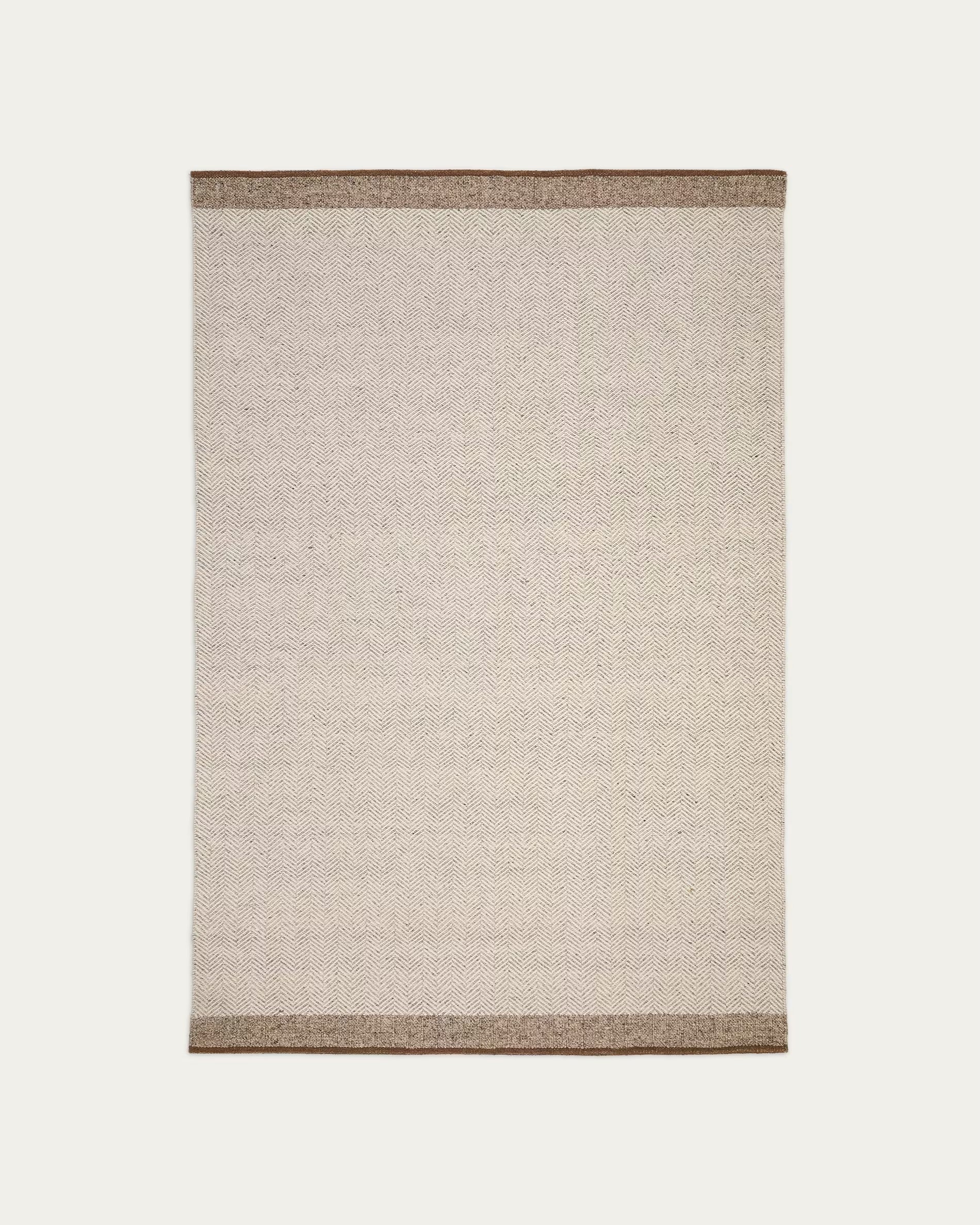 Nifelia beige wool rug, 200 x 300 cm