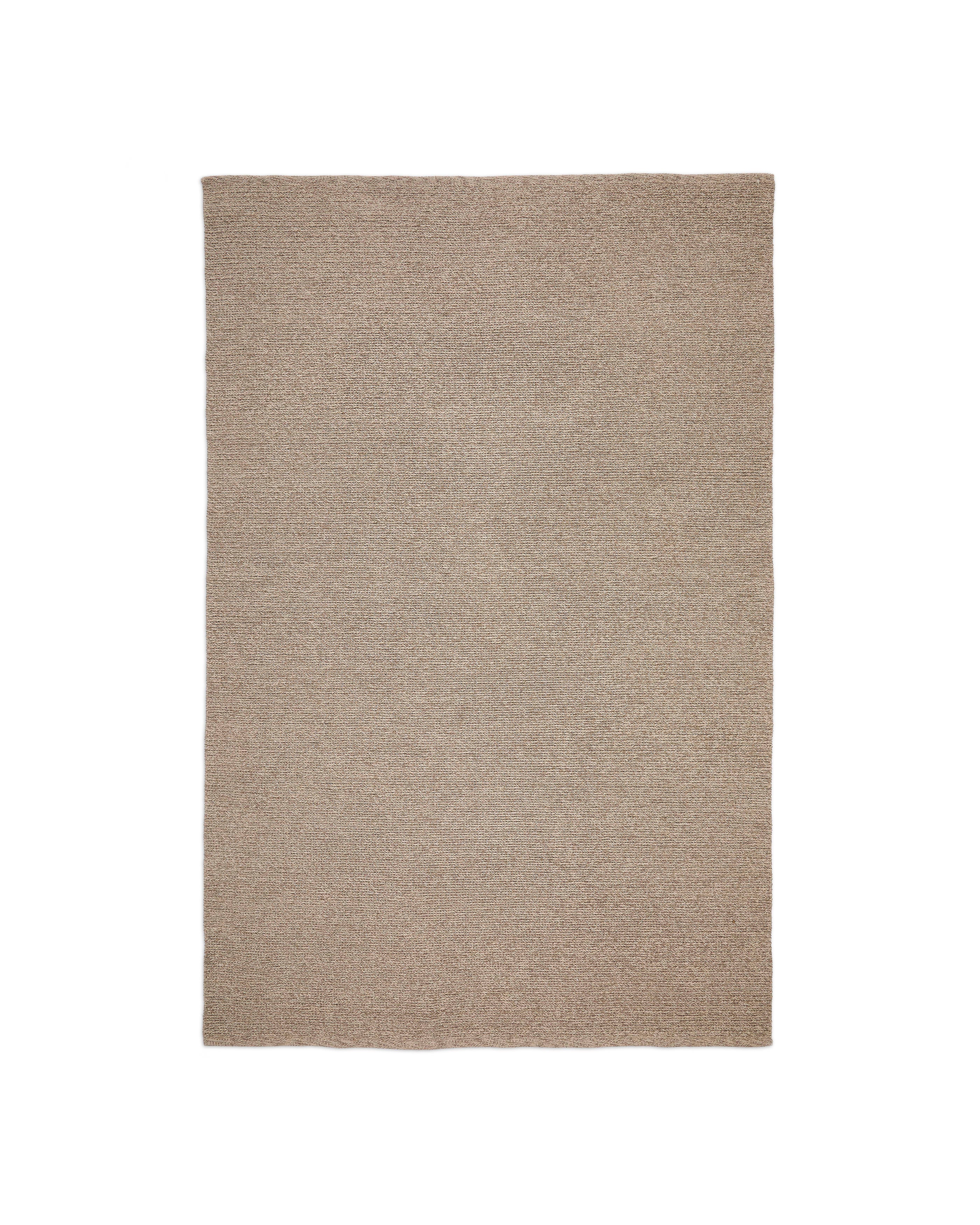 Galinda taupe colored carpet made of synthetic fibers, 160 x 230 cm