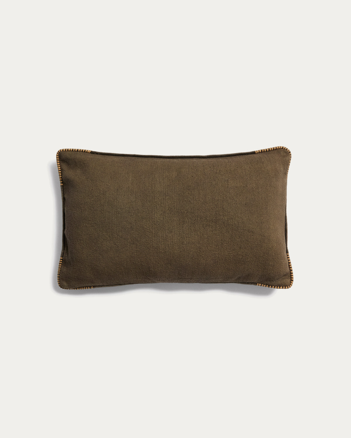 Rivon green cushion cover with contrast piping 30 x 50 cm - Product View