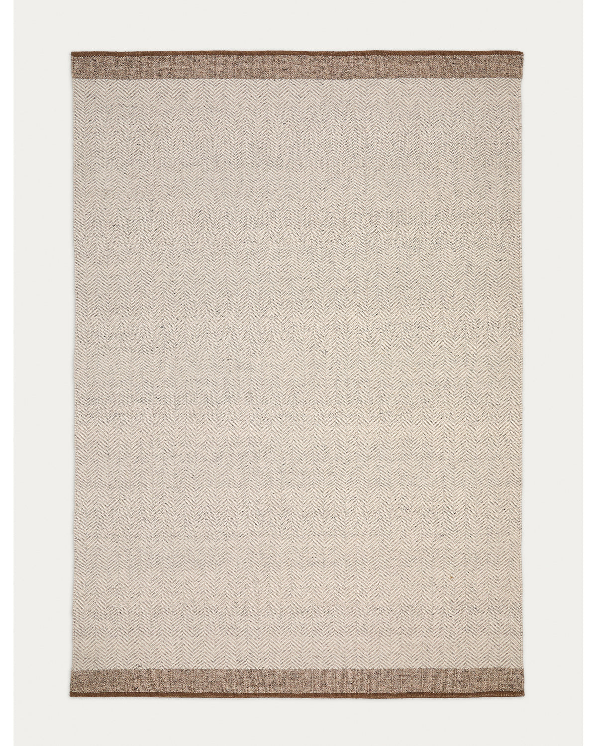 Nifelia jacquard rug in wool blend beige 300 x 400 cm - Product View