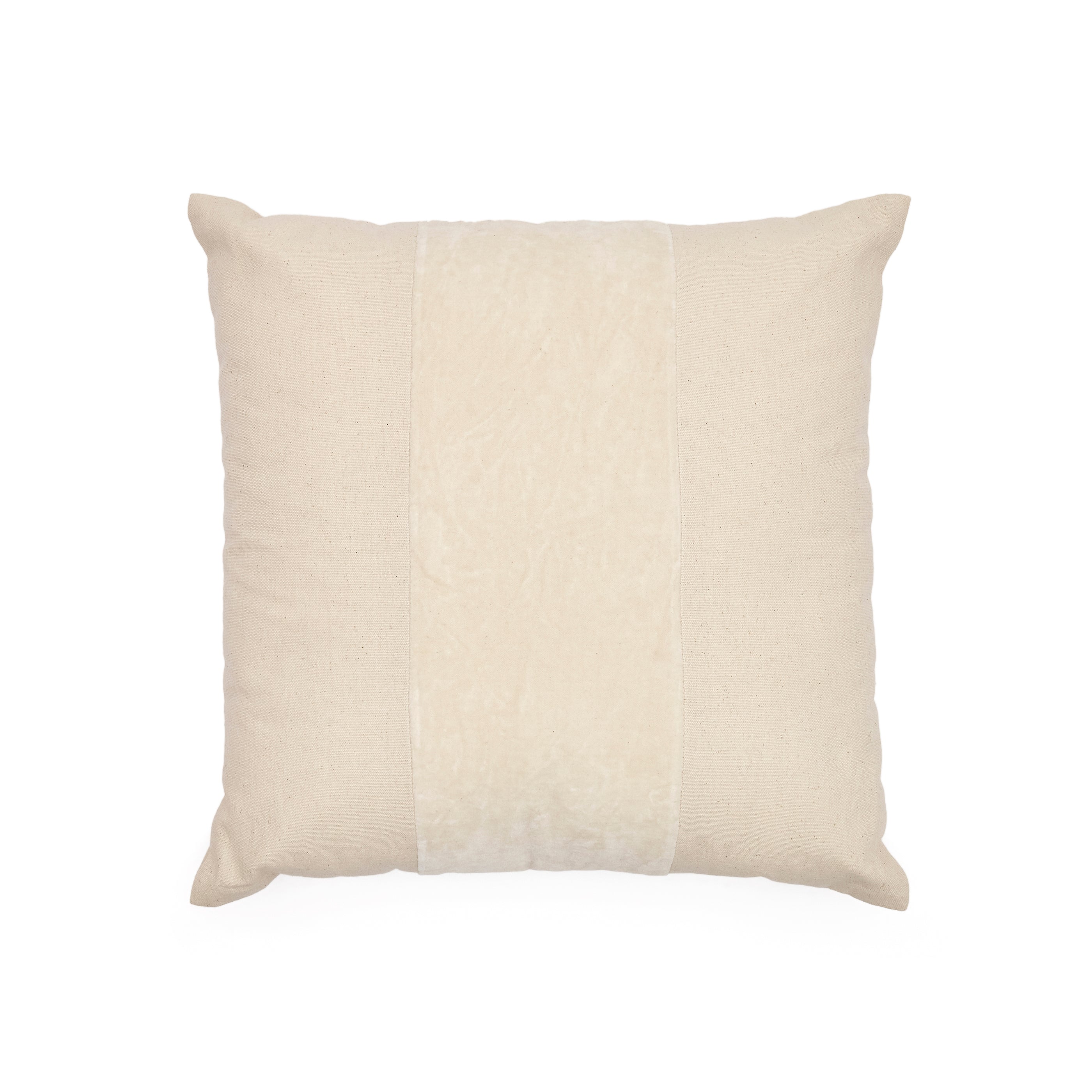 Zaira pillowcase made of 100% cotton and white velvet 45 x 45 cm