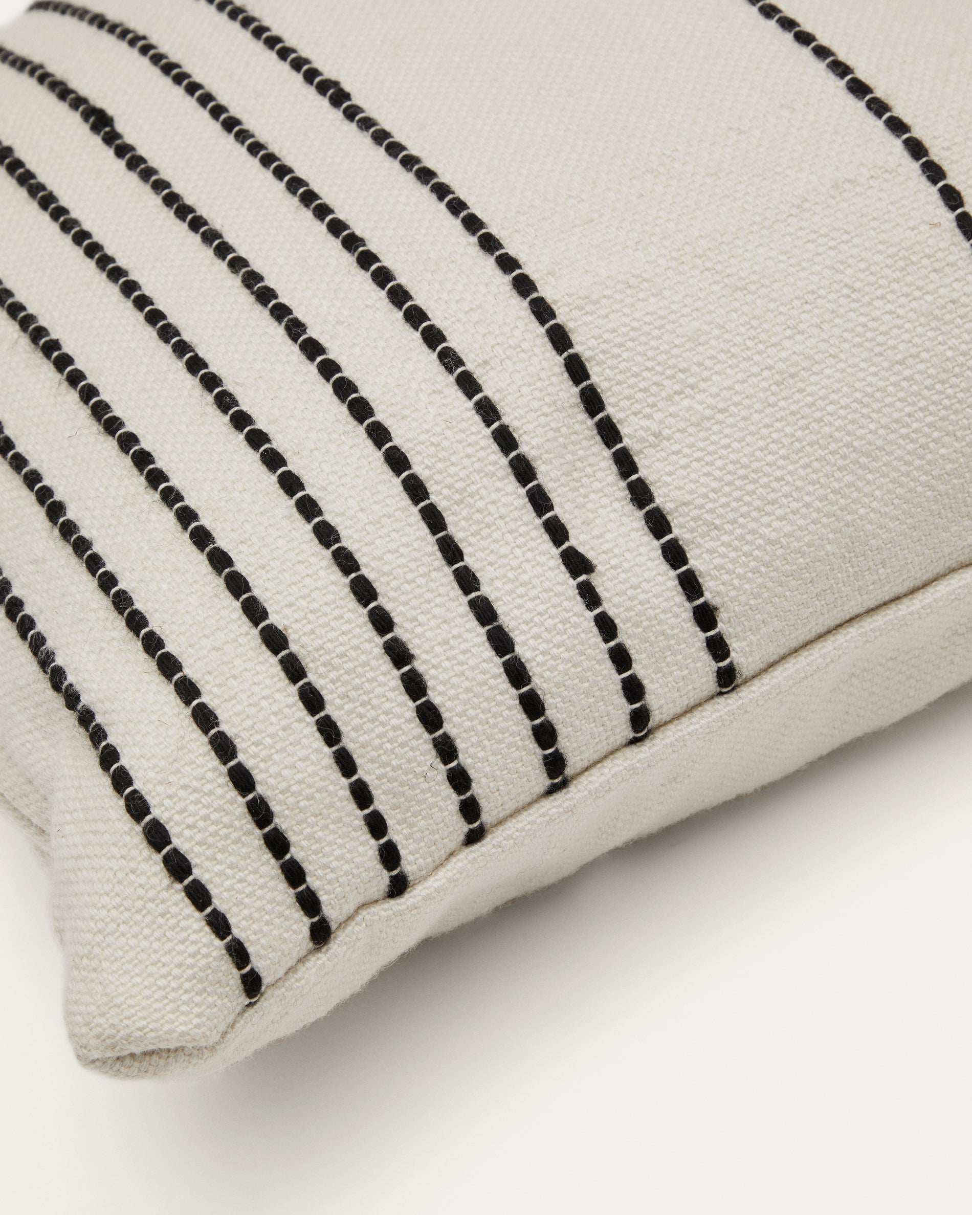 Polp white striped pillowcase 100% PET 45 x 45 cm