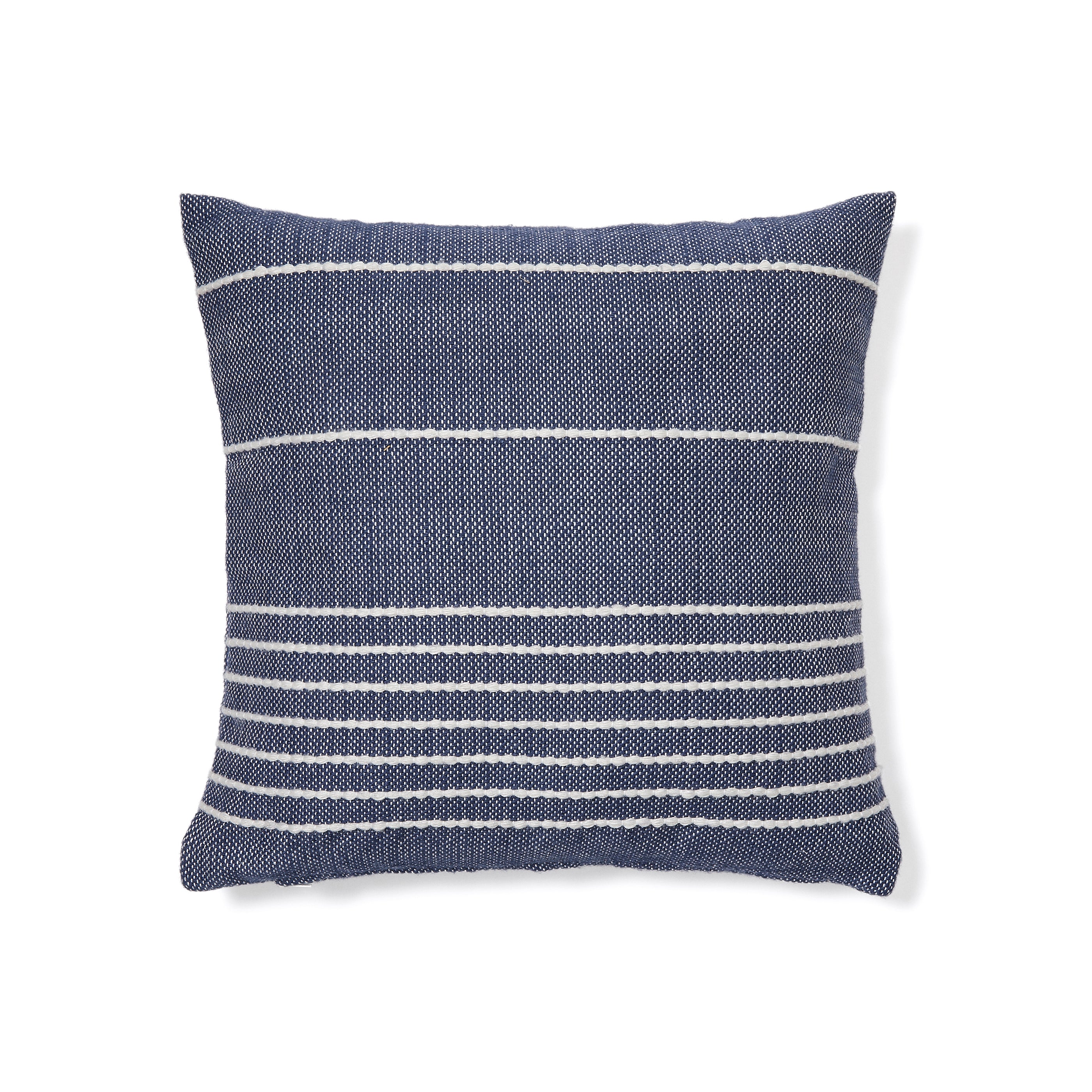 Polp blue striped cushion cover 100% PET 45 x 45 cm