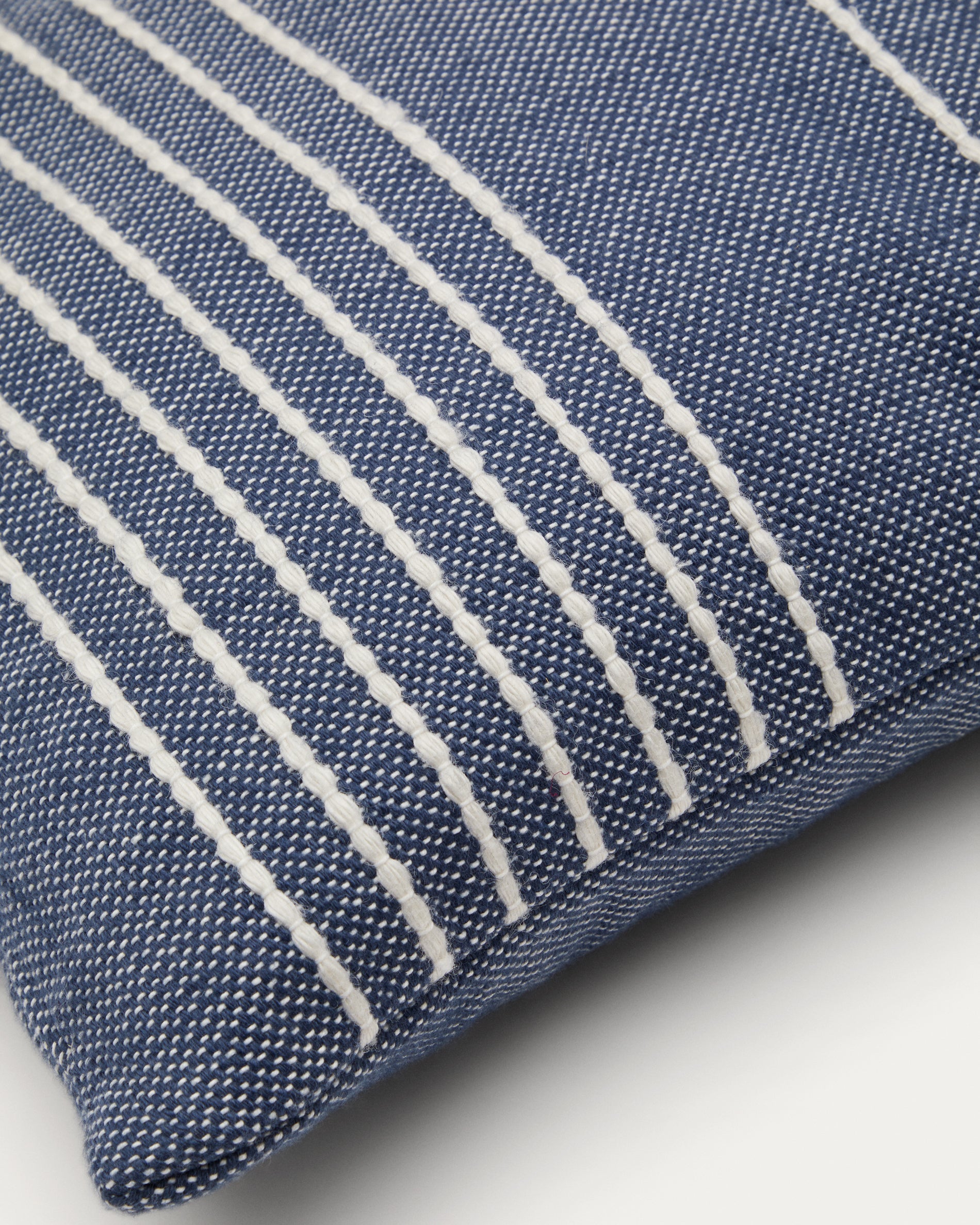 Polp blue striped cushion cover 100% PET 45 x 45 cm