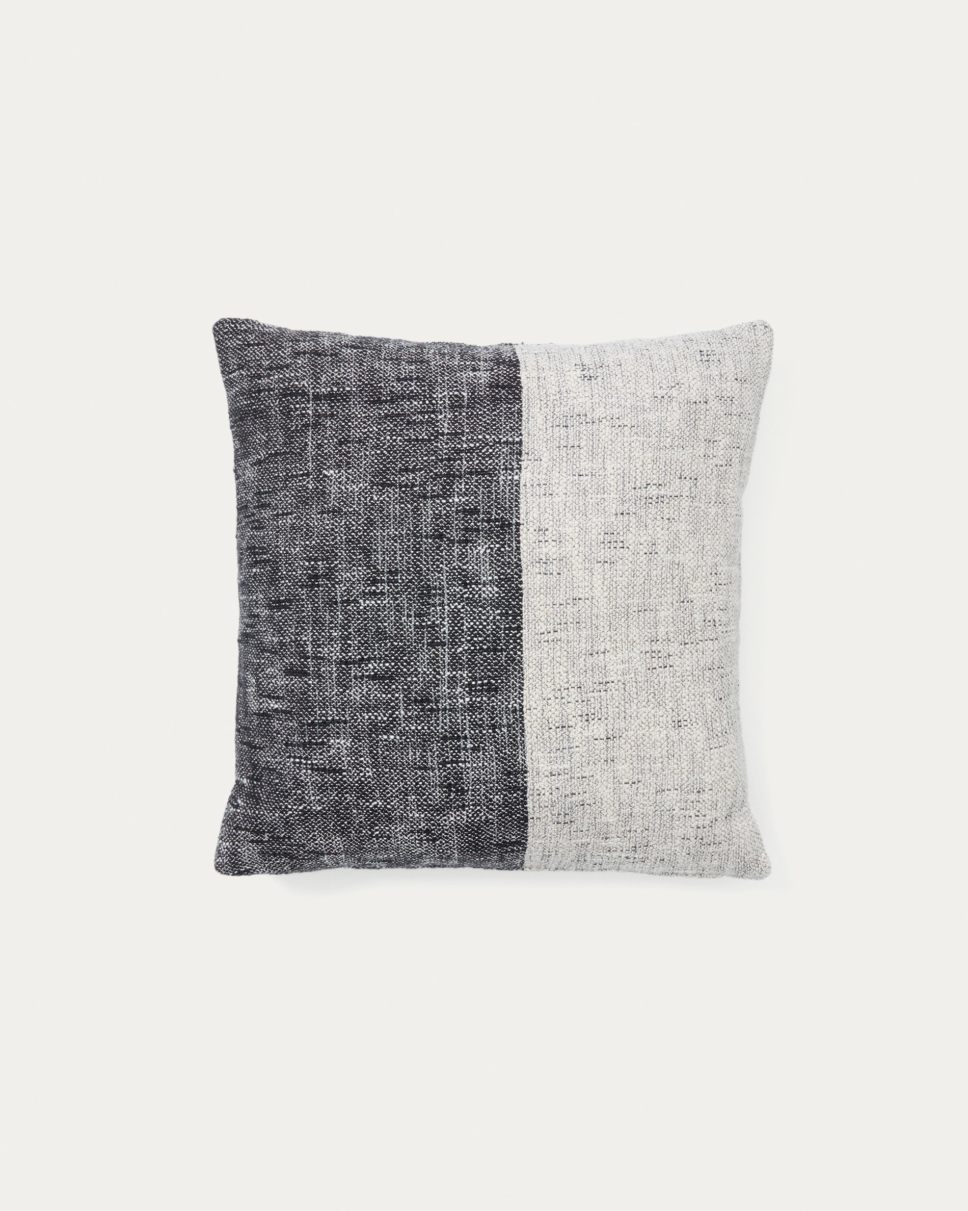 Dalel grey cotton cushion cover, 45 x 45 cm - Product View