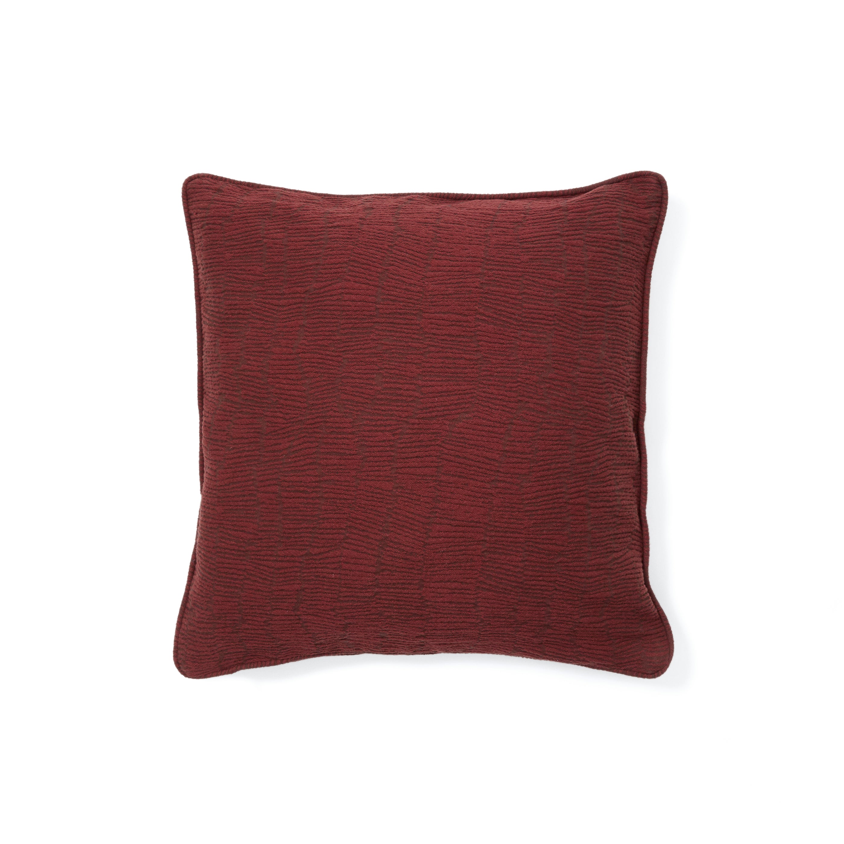Labid maroon jacquard, 100% cotton cushion cover, 45 x 45 cm - Product Image