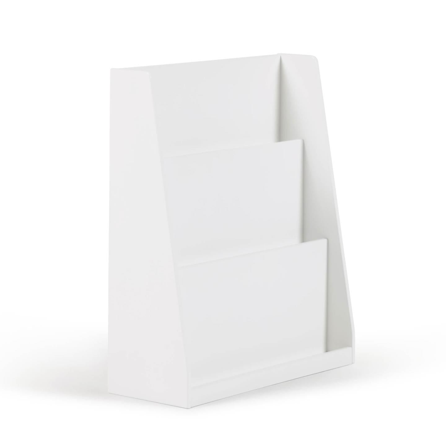 Adiventina bookcase in white MDF 59,5 x 69,5 cm - Product Image