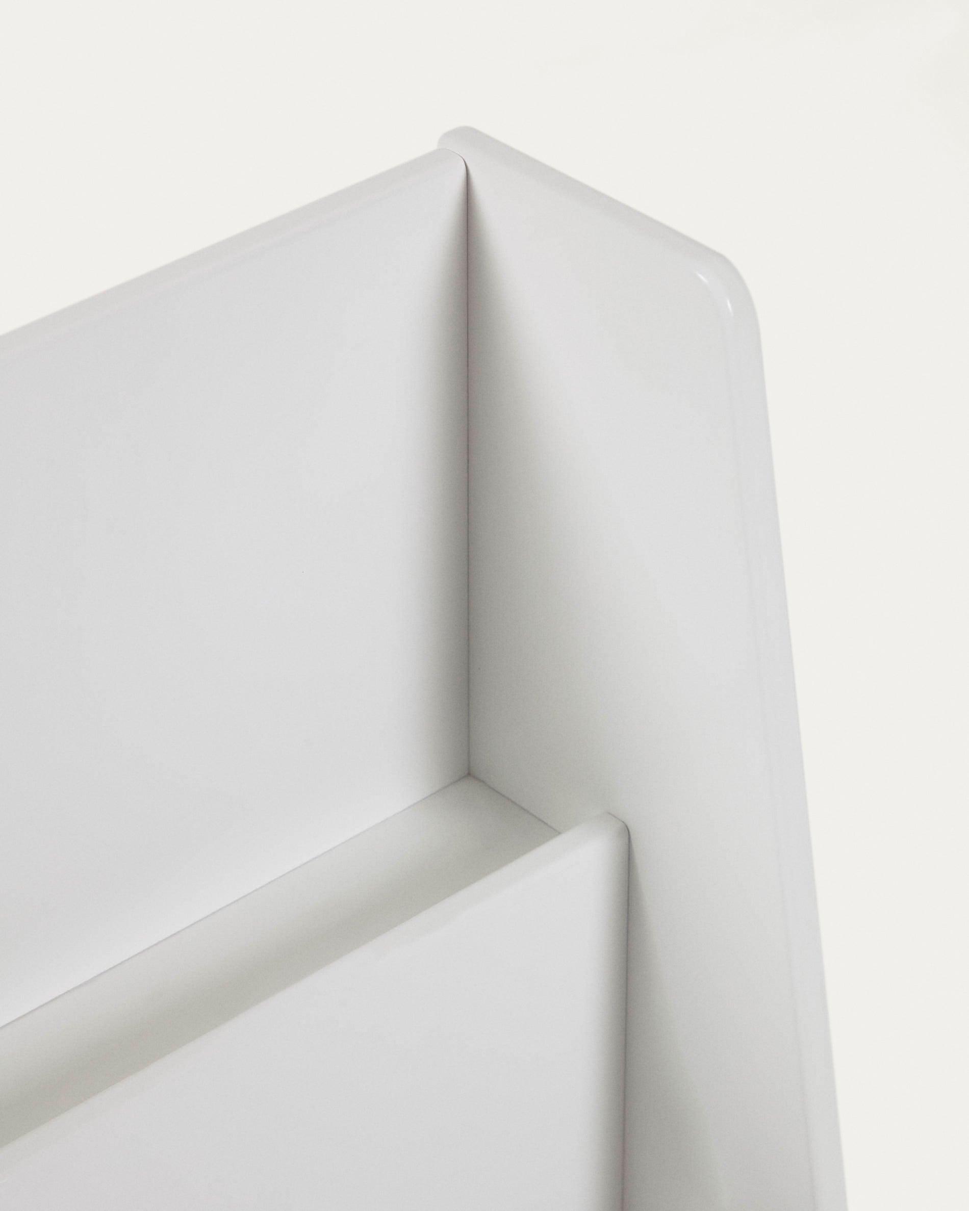 Adiventina bookcase in white MDF 59,5 x 69,5 cm - Detail