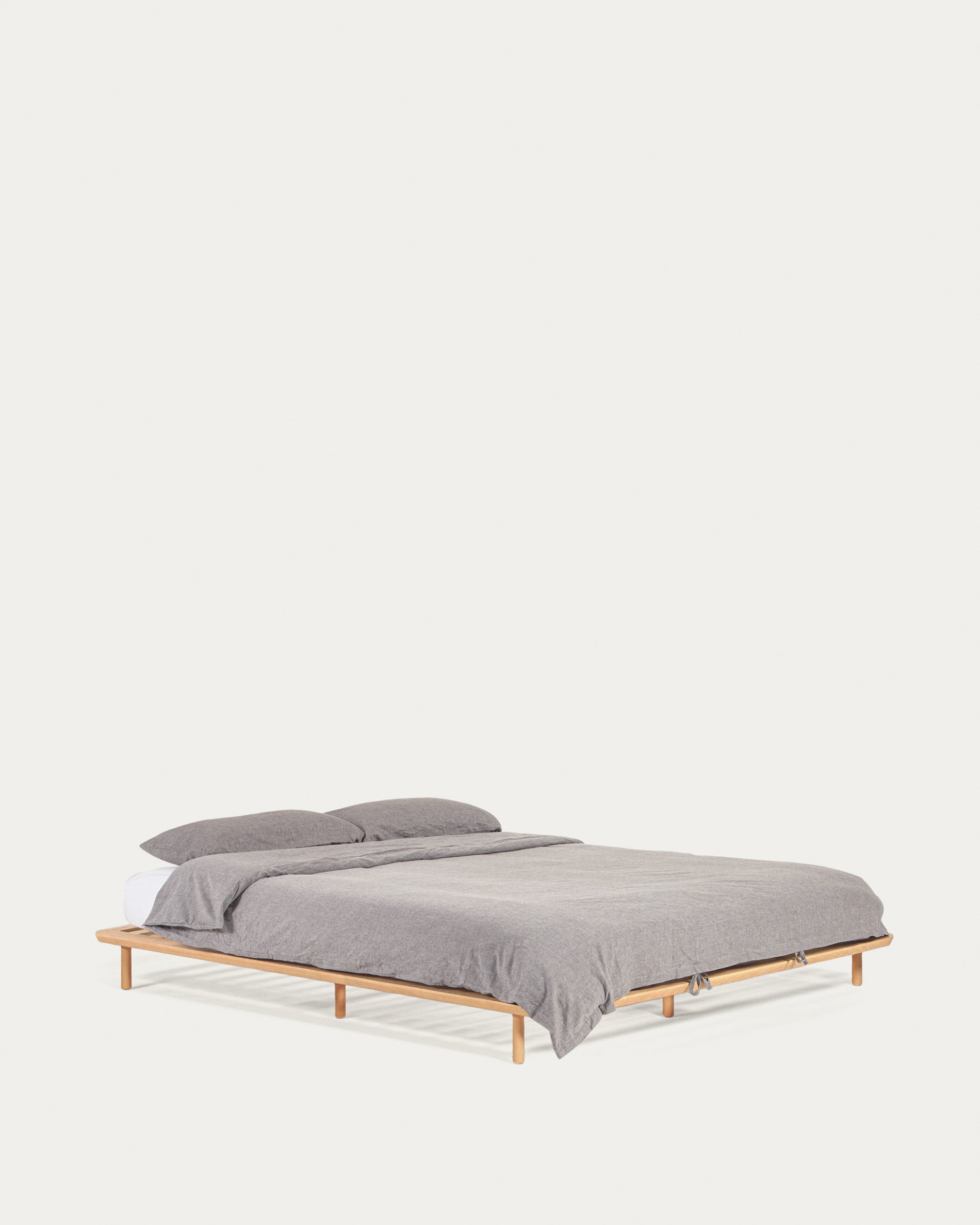 Anielle bed made from solid ash wood for a 160 x 200 cm mattress - Product View