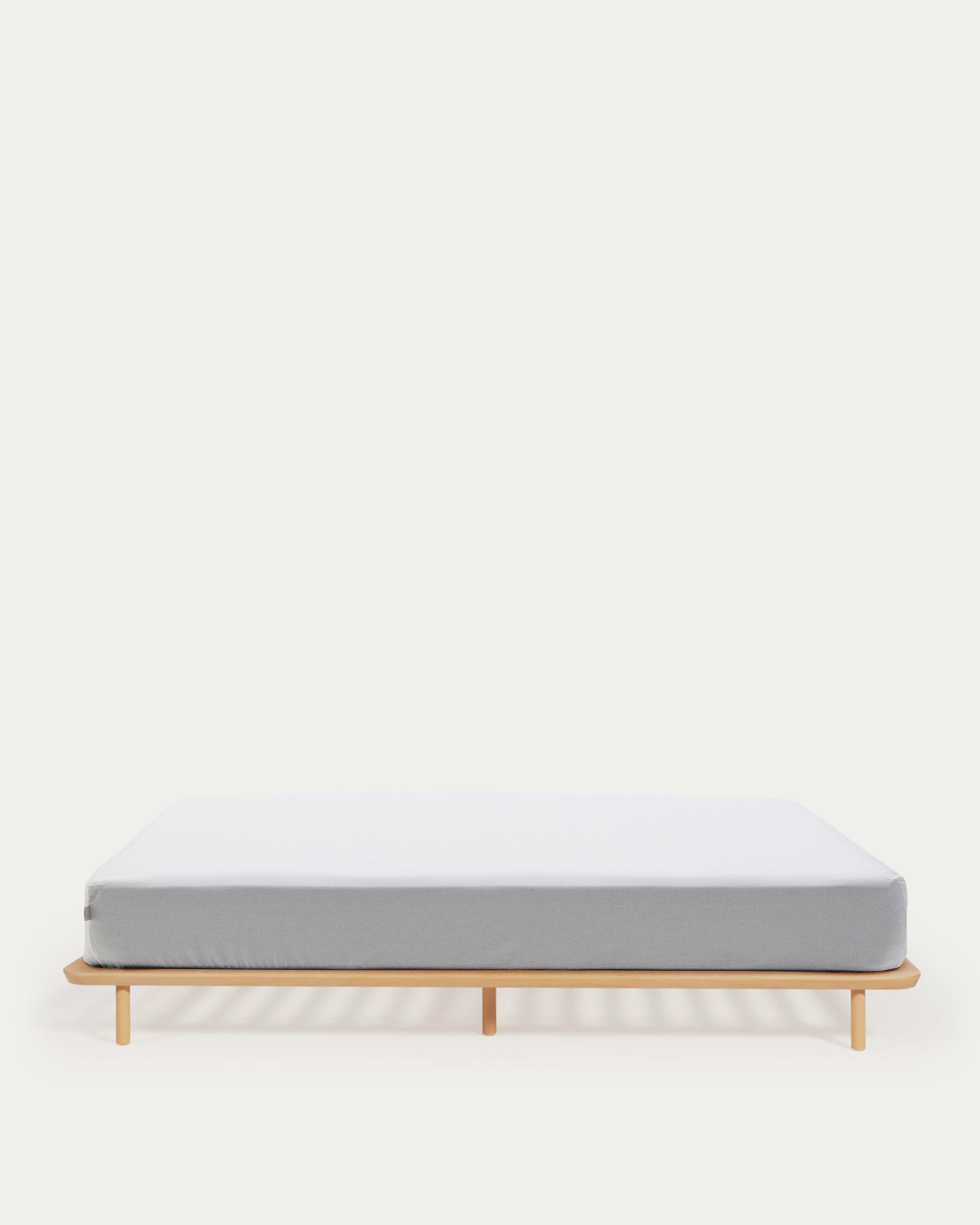 Anielle bed made from solid ash wood for a 160 x 200 cm mattress - Product View