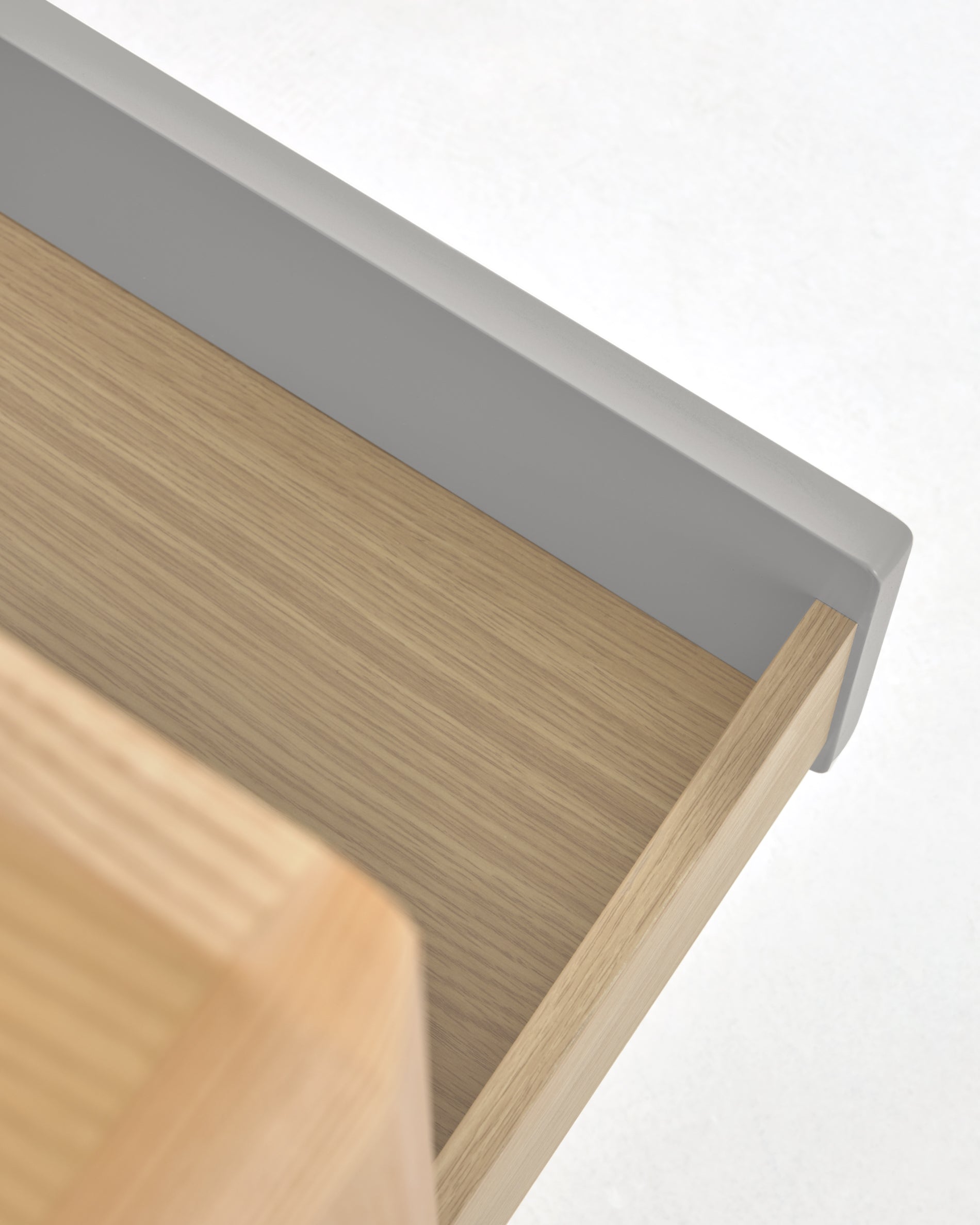 Anielle solid and ash veneer chest of three drawers 99 x 78.5 cm - Detail