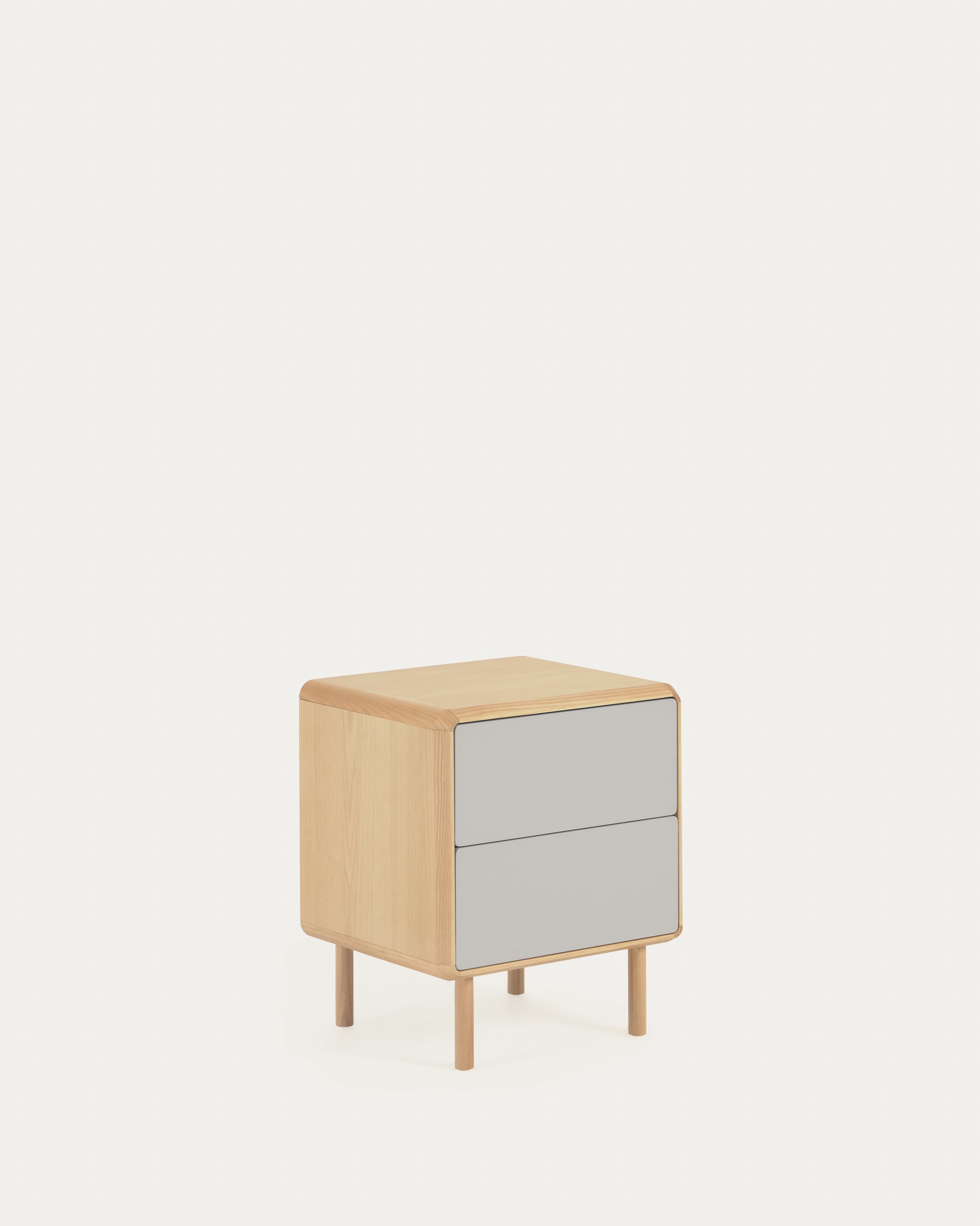 Anielle solid and ash veneer bedside table 50 x 58,4 cm - Product View