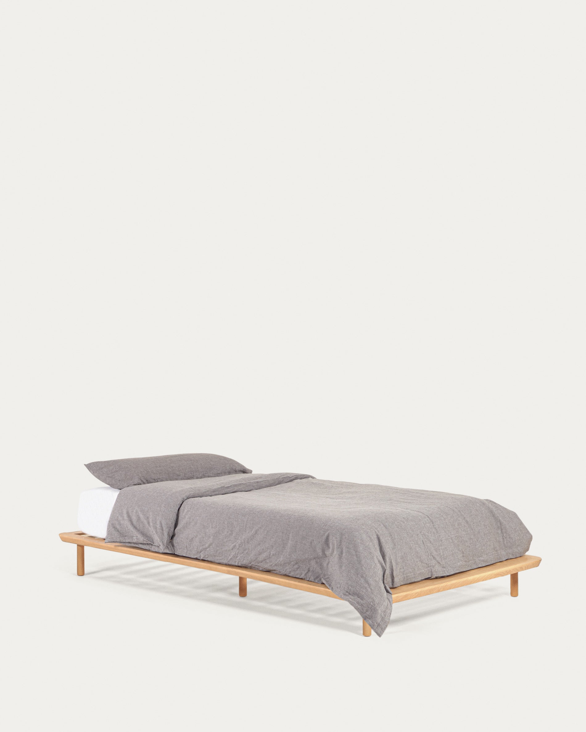 Anielle bed made from solid ash wood for a 90 x 200 cm mattress - Product View
