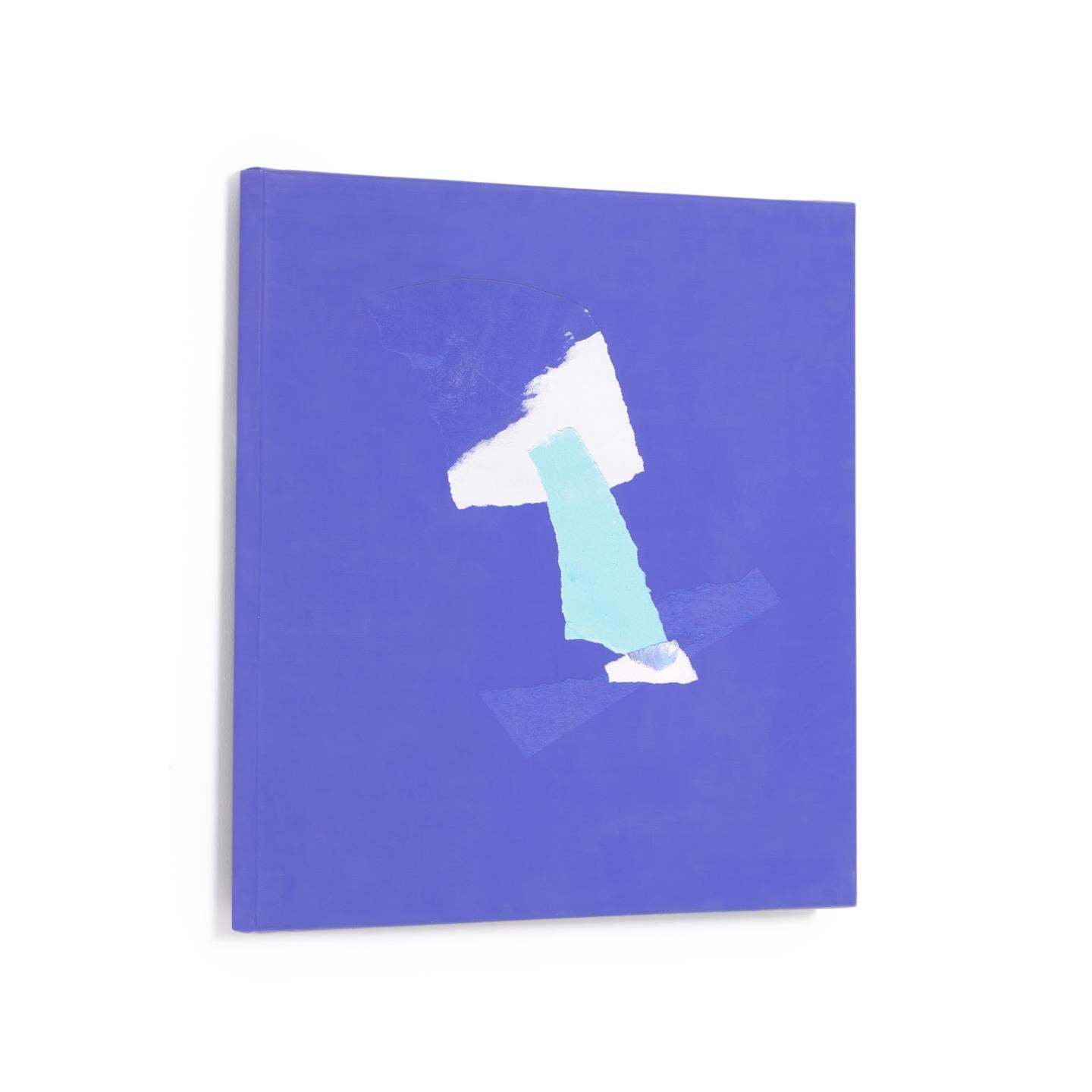 Zoeli blue abstract canvas 50 x 50 cm - Product Image