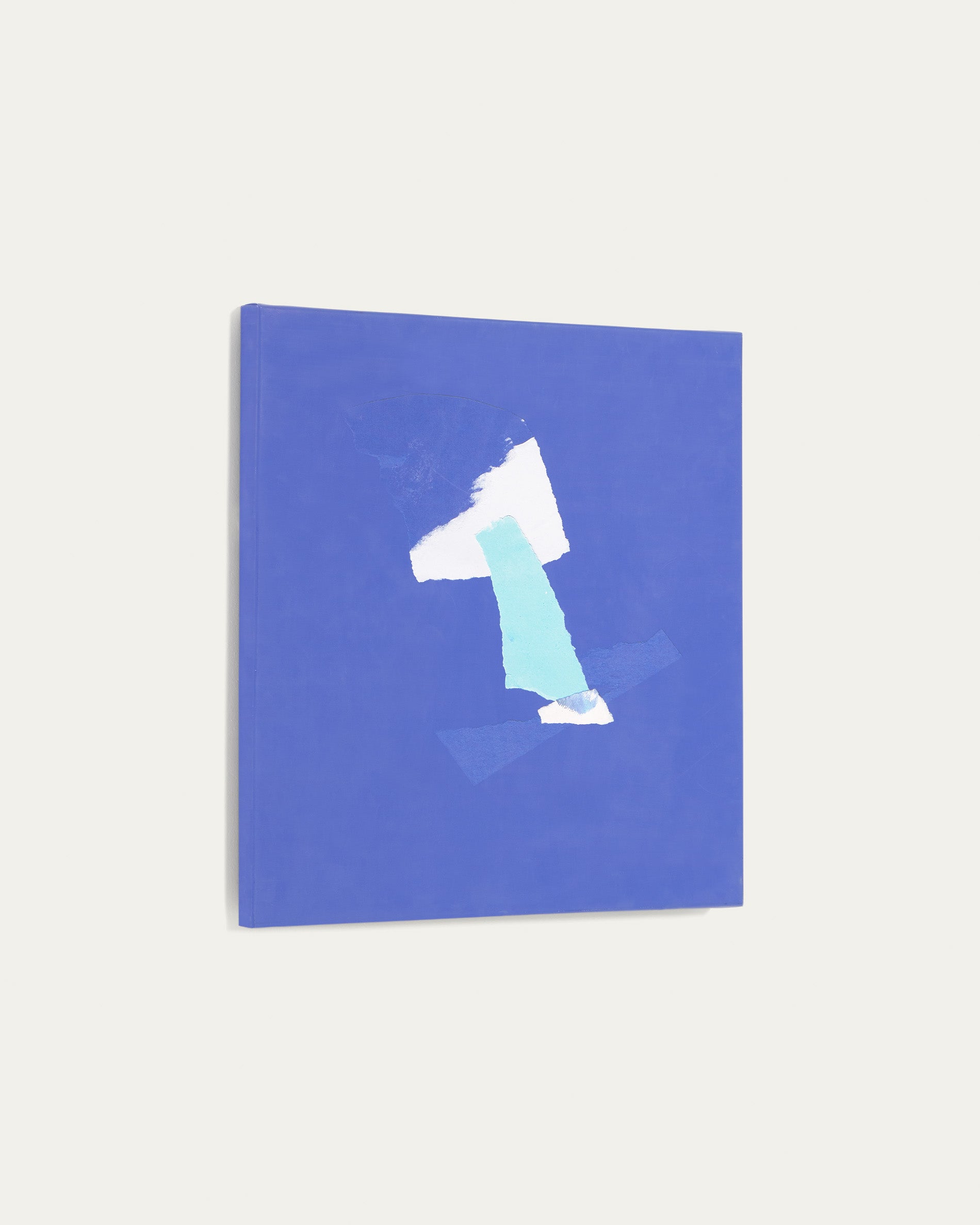 Zoeli blue abstract canvas 50 x 50 cm - Product View