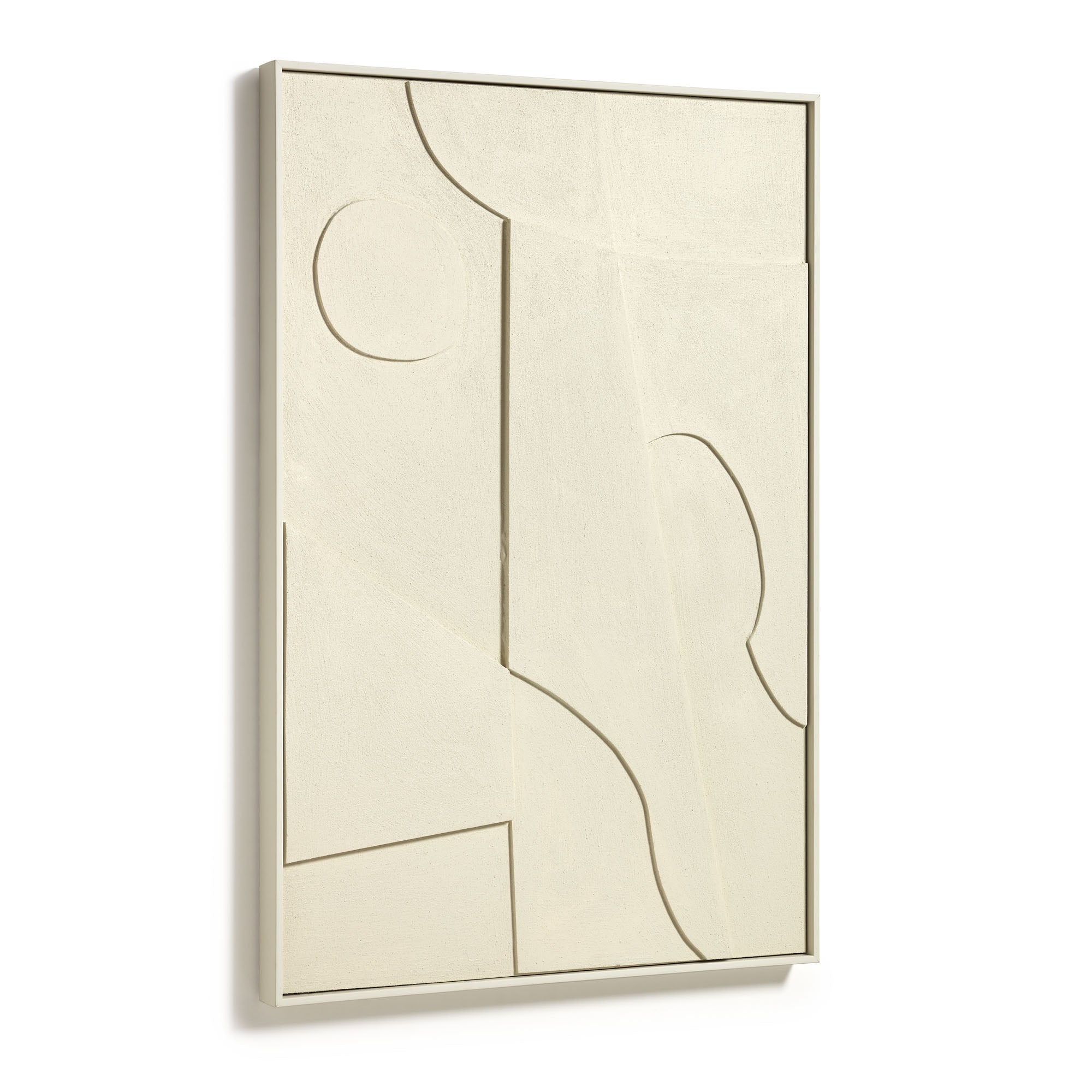 Talin abstract painting beige, 60 x 90 cm - Product Image